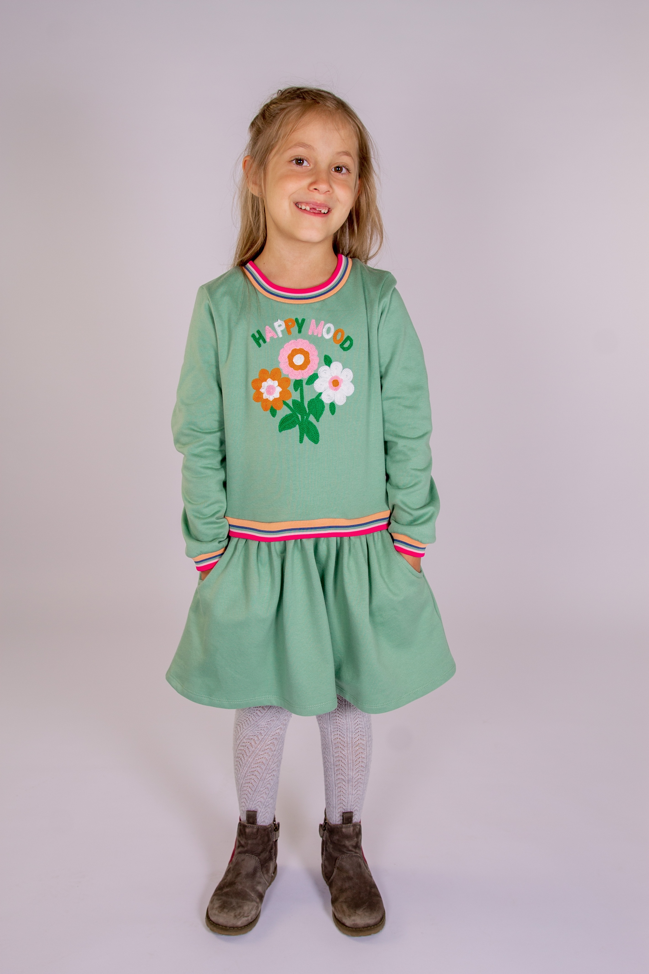 happy girls Sweatkleid Eingrifftaschen