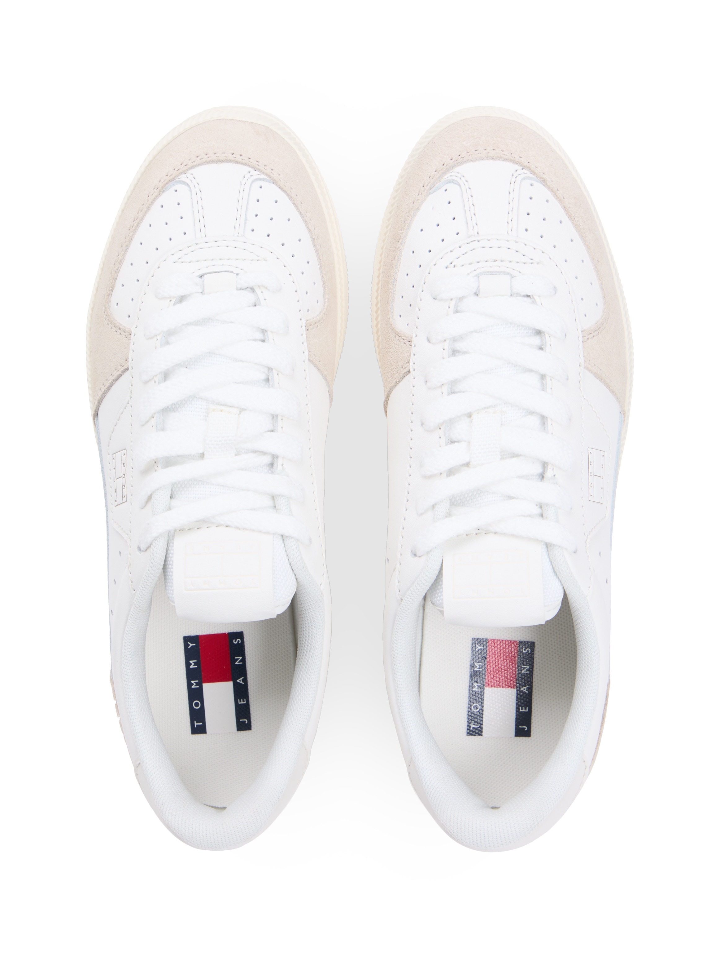 Tommy Jeans Baskets à plateforme »THE GREENWICH EDGE LEATHER«  Chaussure de loisirs, chaussure basse, chaussure à lacets avec logo doré