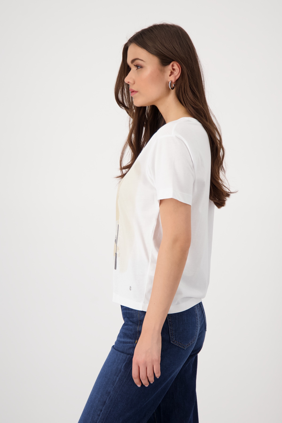 Monari Rundhalsshirt, mit Frontprint
