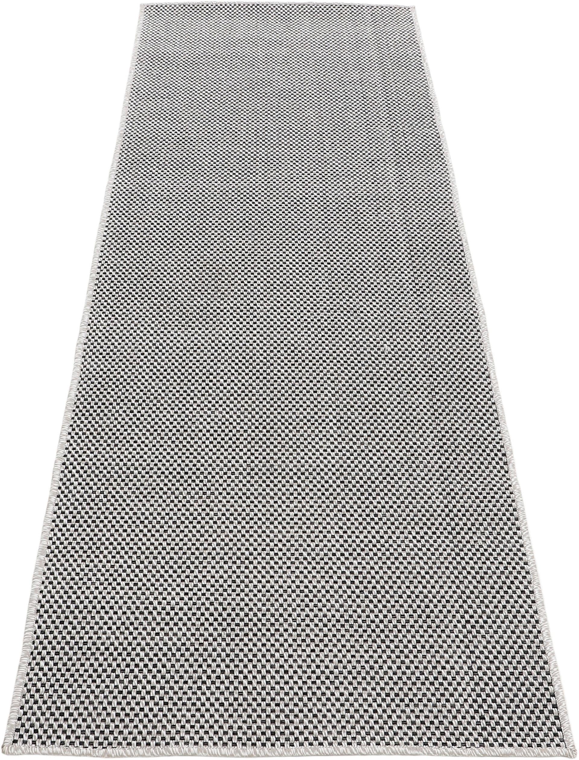 carpetfine Läufer »Boho 105«, rechteckig, 4 mm Höhe, robustes Flachgewebe, Sisal Optik, UV-beständig, Aussenbereich