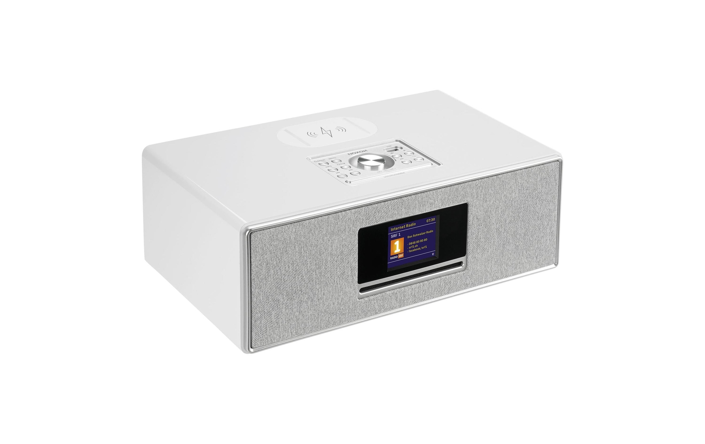 Noxon Digitalradio (DAB+) »Radio Pilatus – Weiss«, (Bluetooth Digitalradio (DAB+)-FM-Tuner-Internetradio)