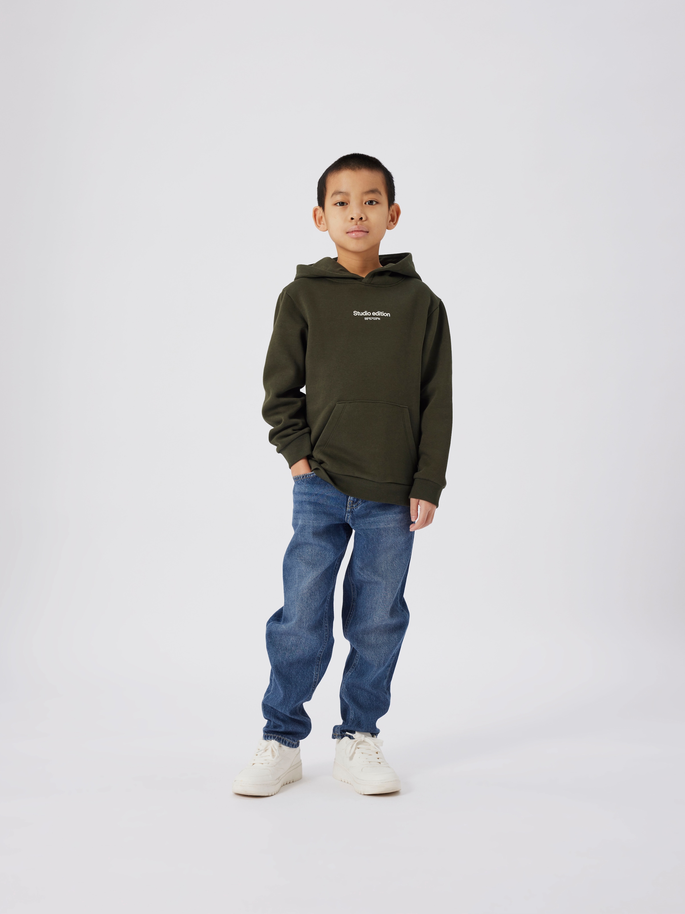 Name It Sweatshirt »NKMBRODY LS NREG SWEAT WH BRU NOOS«