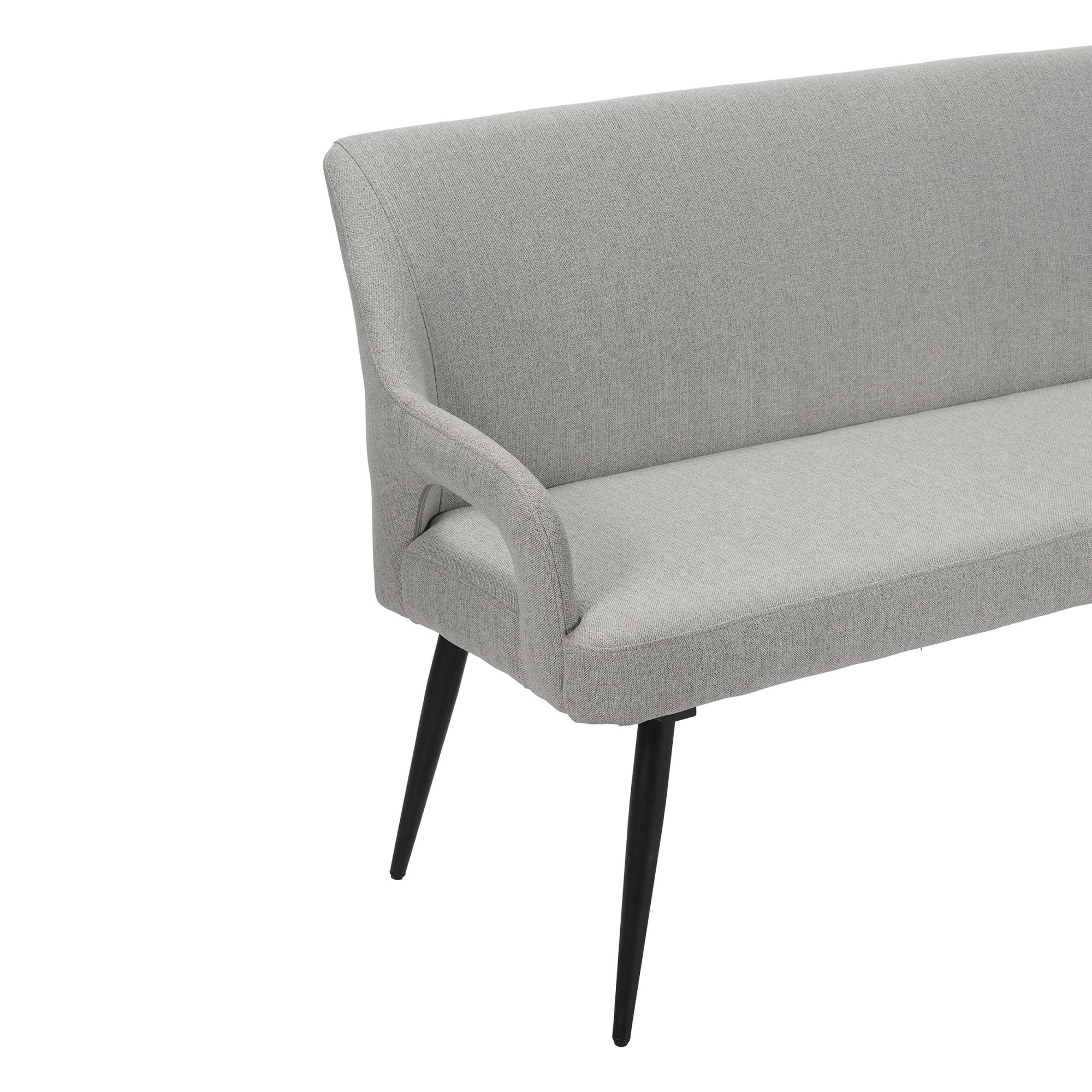 GOODproduct Essbank »Darragh« schwarze Metallbeine, pflegeleichter Webstoff Bezug, Breite 140 cm