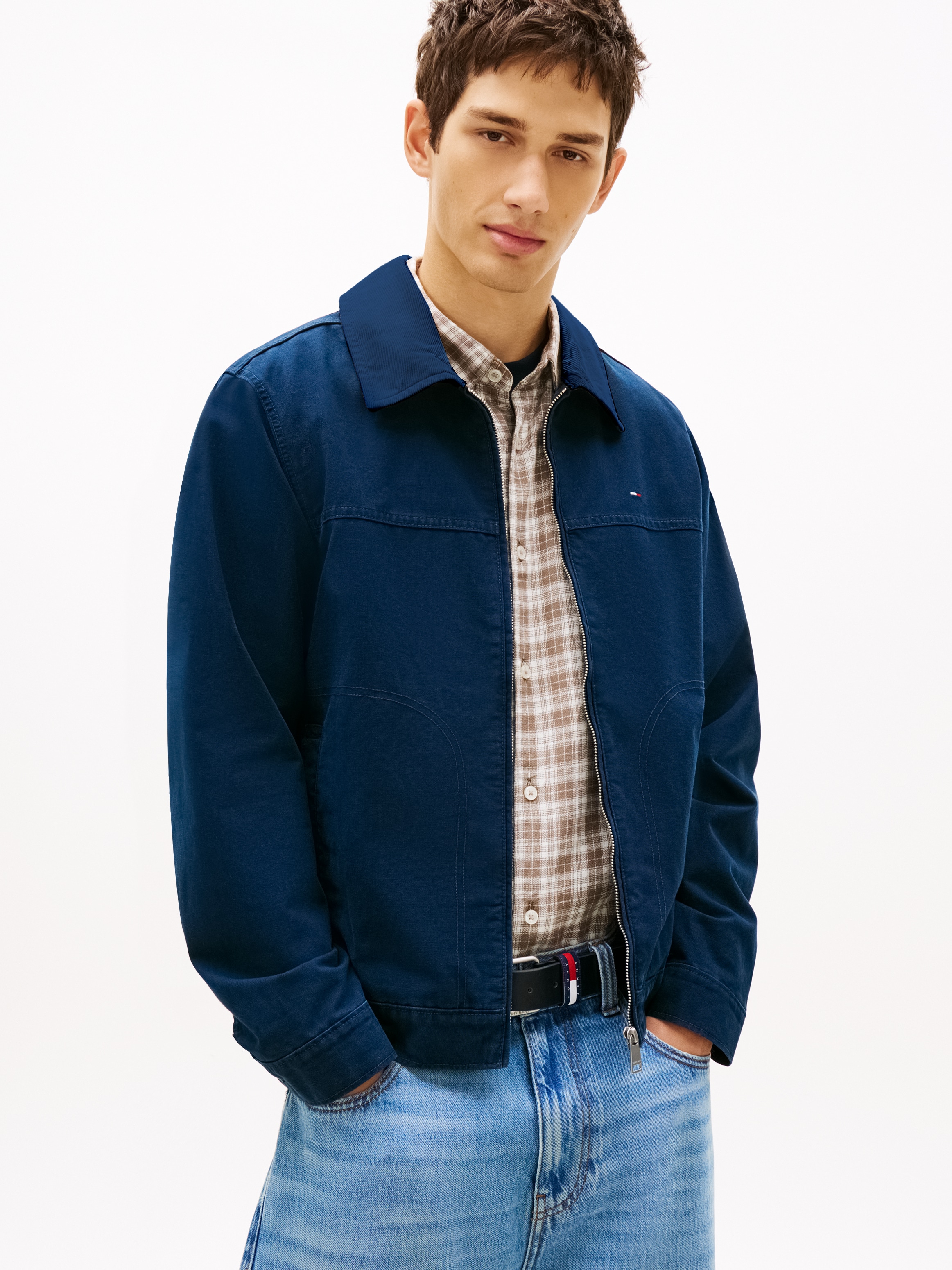 Image of Tommy Jeans Blouson "TJM REGULAR COTTON RANCH" ohne Kapuze Regular fit mit Umlegekragen