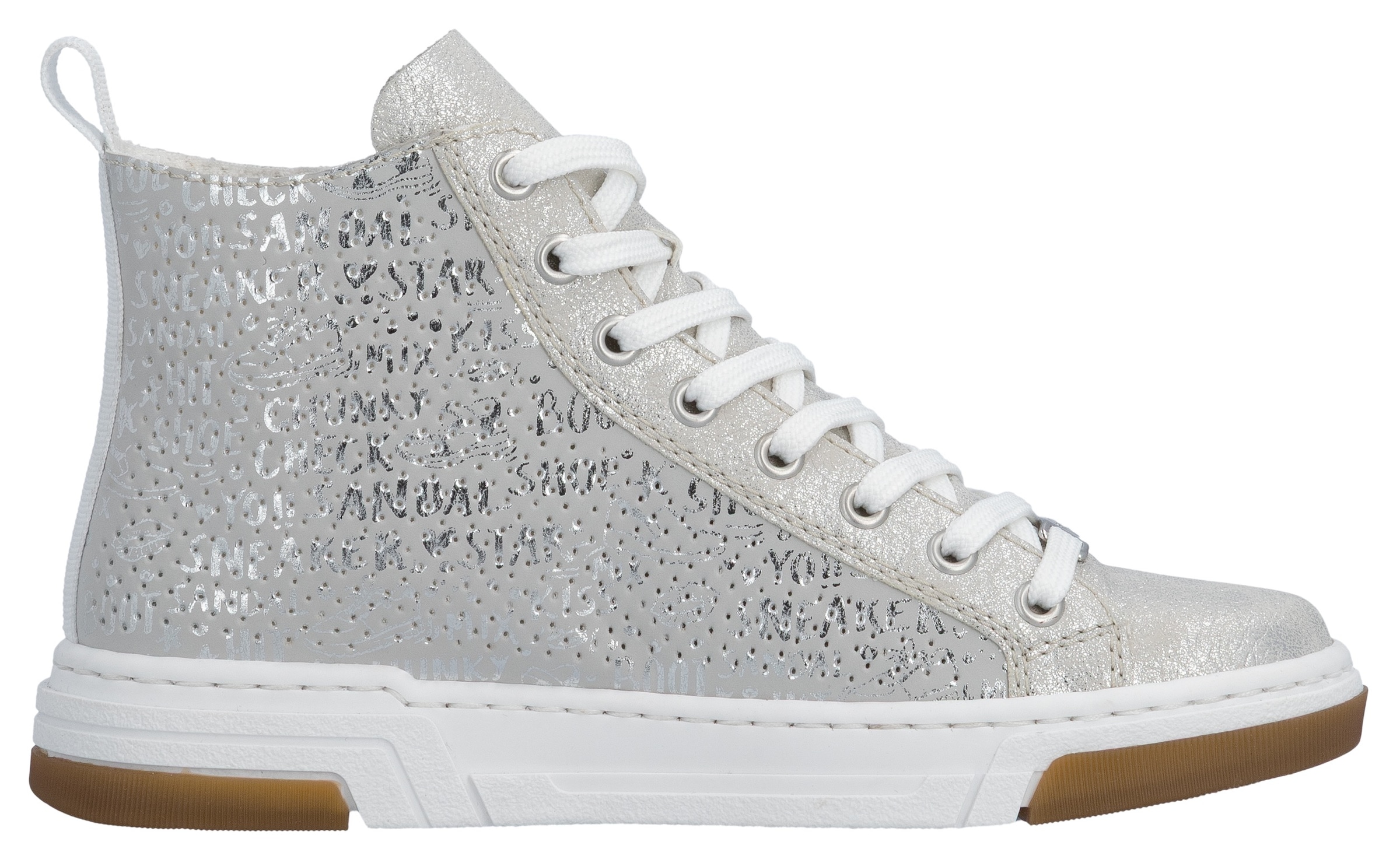 Rieker Sneakers  High Top-Sneaker, Freizeitschuh, Schnürschuh mit Plateausohle