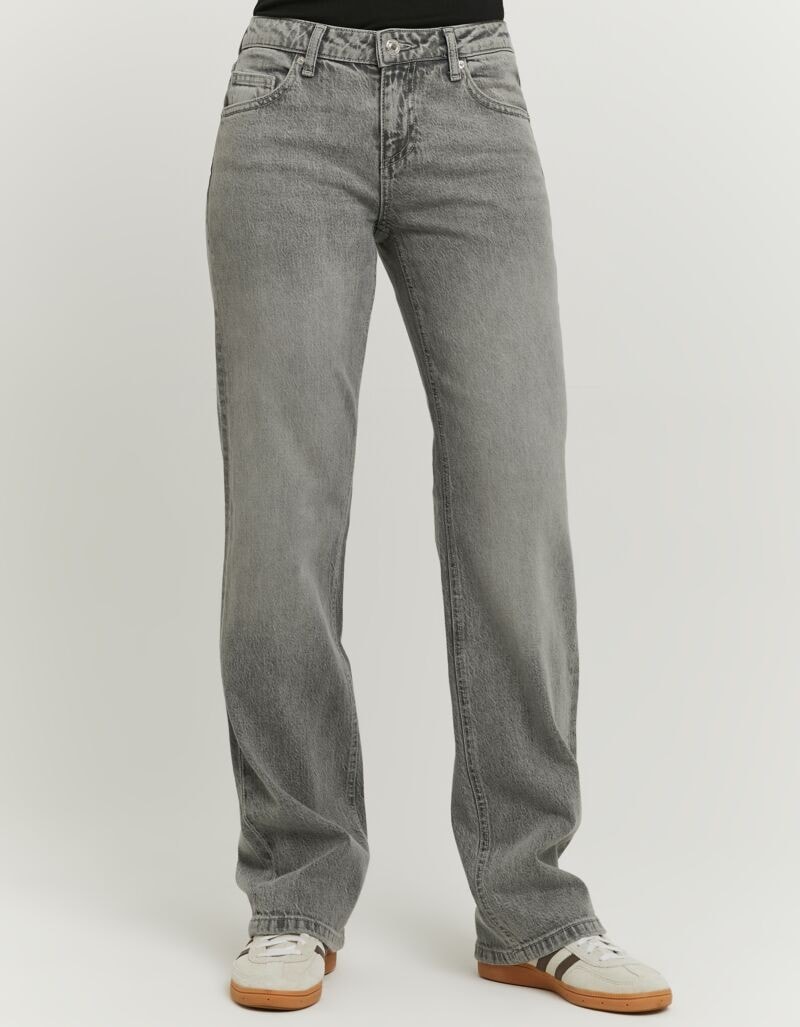 Image of Tally Weijl Straight-Jeans "SPADEPOLKIS" elastisch, tief geschnitten mit geradem Beinverlauf