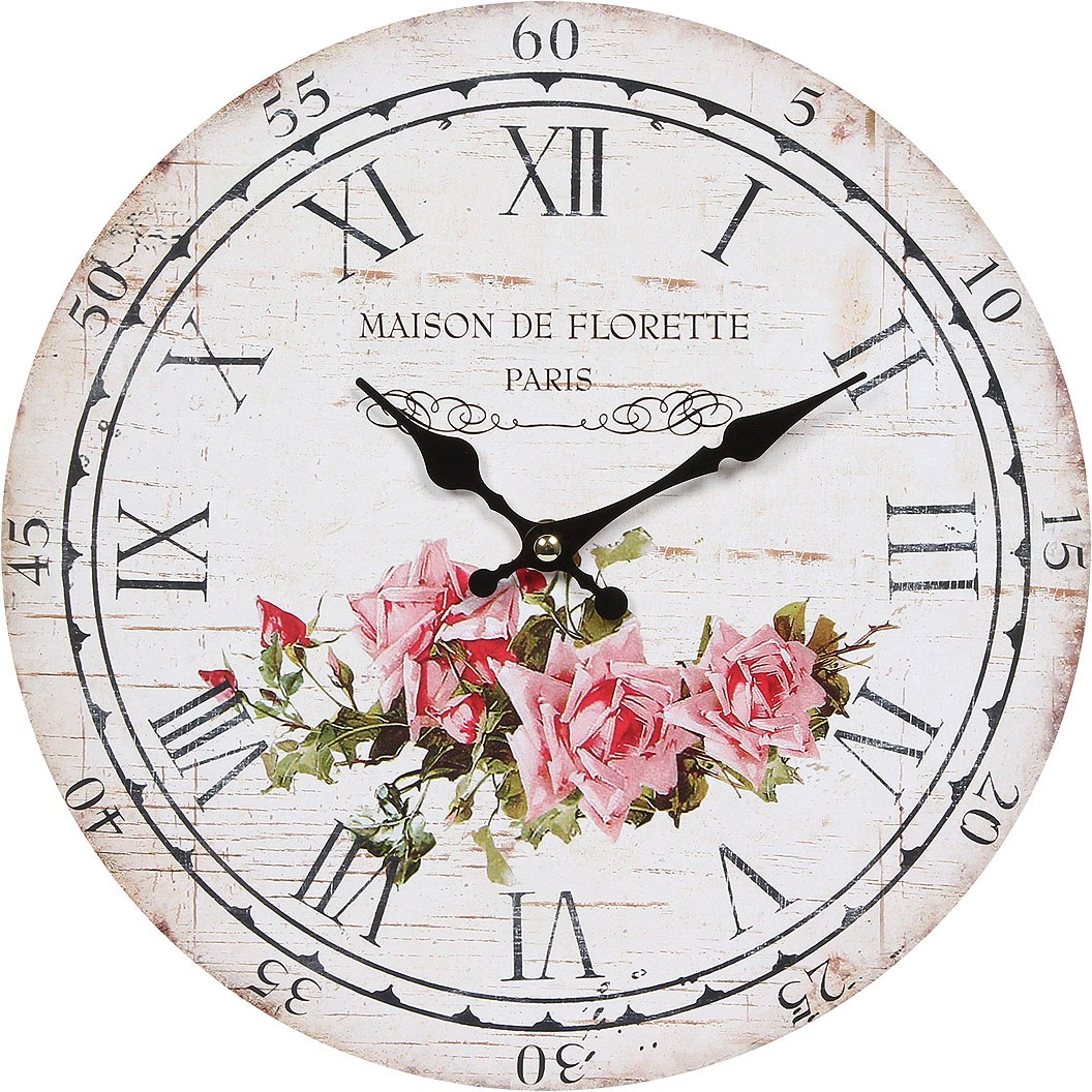 Image of Ambiente Haus Wanduhr »Wanduhr - Rose 28cm« bei Ackermann Versand Schweiz