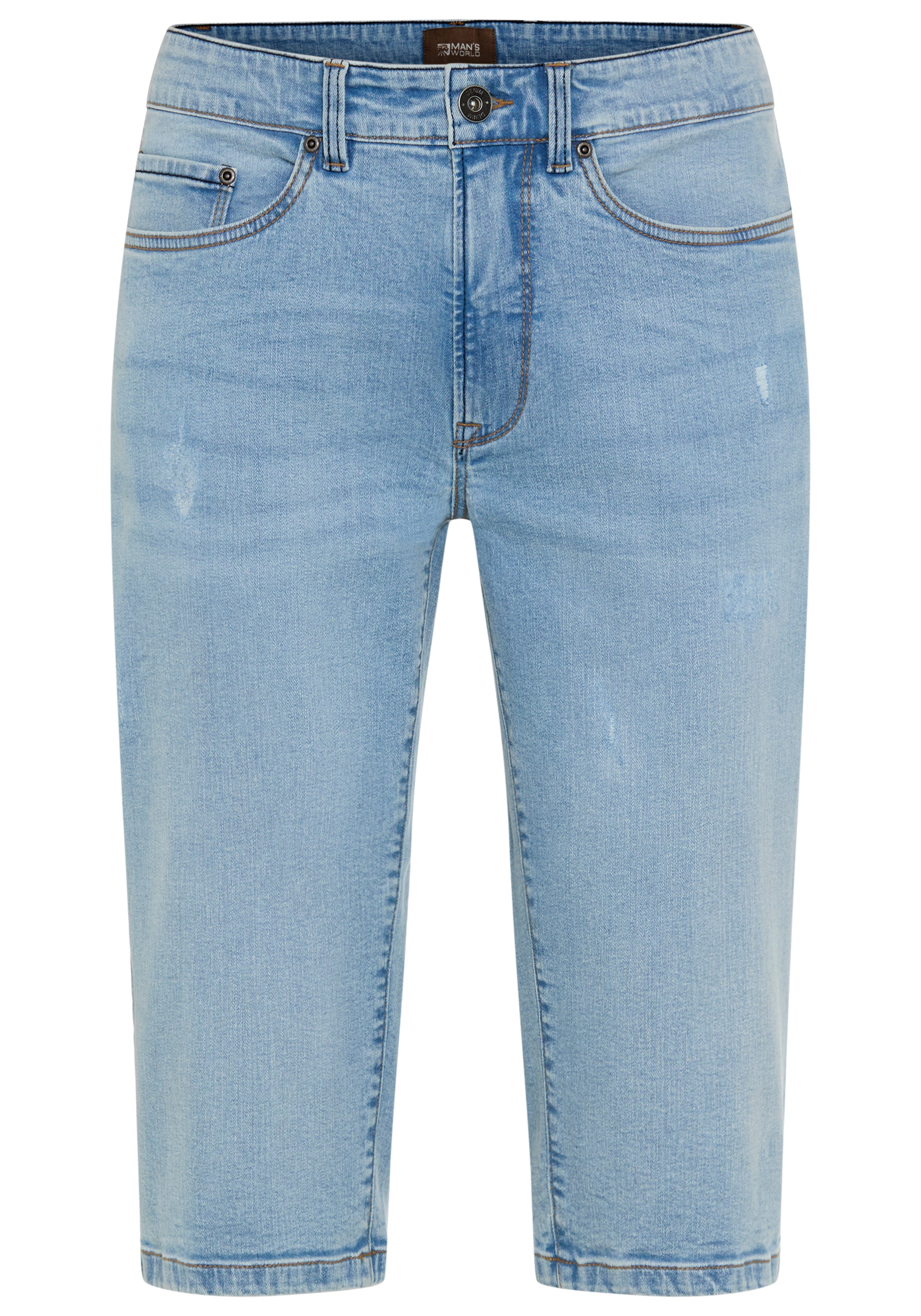 Man's World Plus Jeansbermudas »Grosse Grössen« gerade geschnittenes Bein, normale Leibhöhe, Regular-Fit