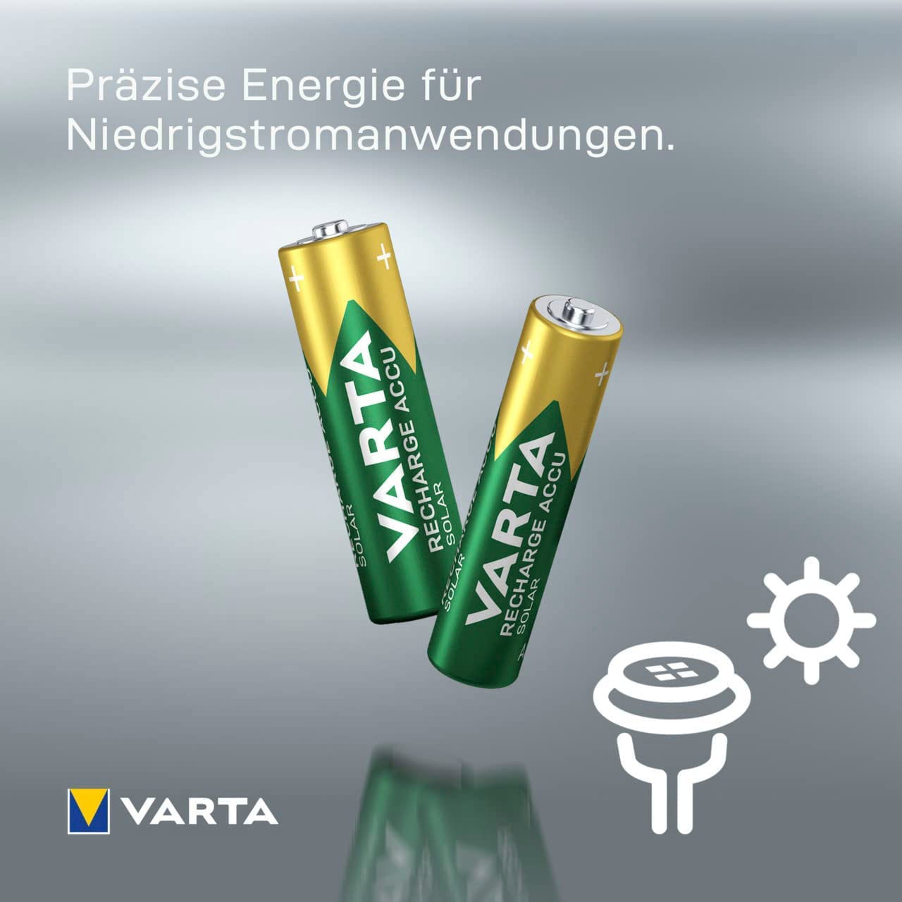 VARTA Akkupacks »8er Pack Recharge Accu Solar AAA 550 mAh«, Micro, AAA, 550 mAh