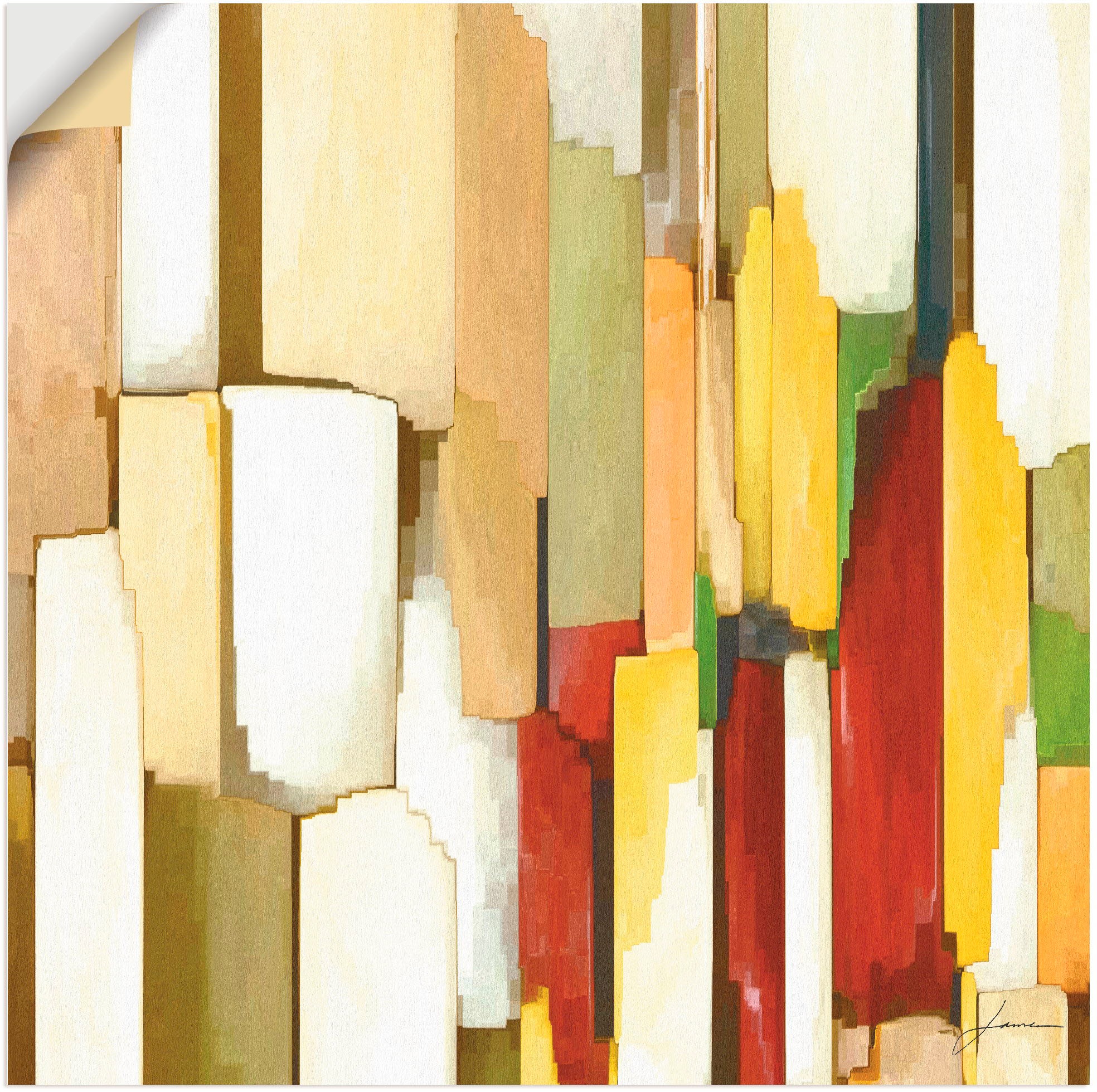 Image of Artland Wandbild »Monument III«, Muster, (1 St.), in vielen Grössen & Produktarten - Alubild / Outdoorbild für den Aussenbereich, Leinwandbild, Poster, Wandaufkleber / Wandtattoo auch für Badezimmer geeignet bei Ackermann Versand Schweiz