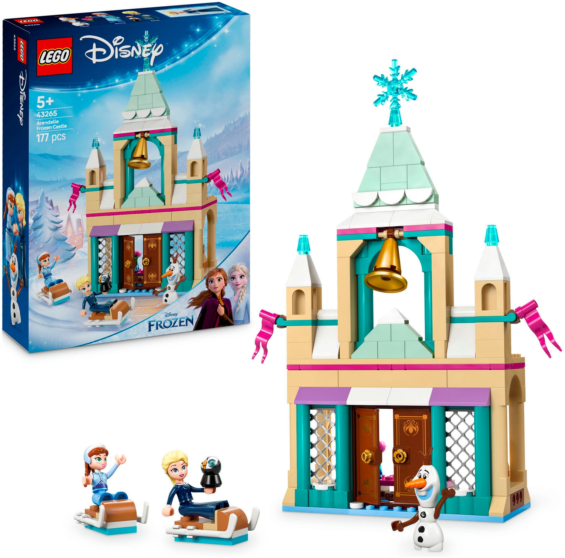 LEGO Konstruktionsspielsteine "Das Arendelle Schloss (43265), LEGO Disney Princess" Made in Europe