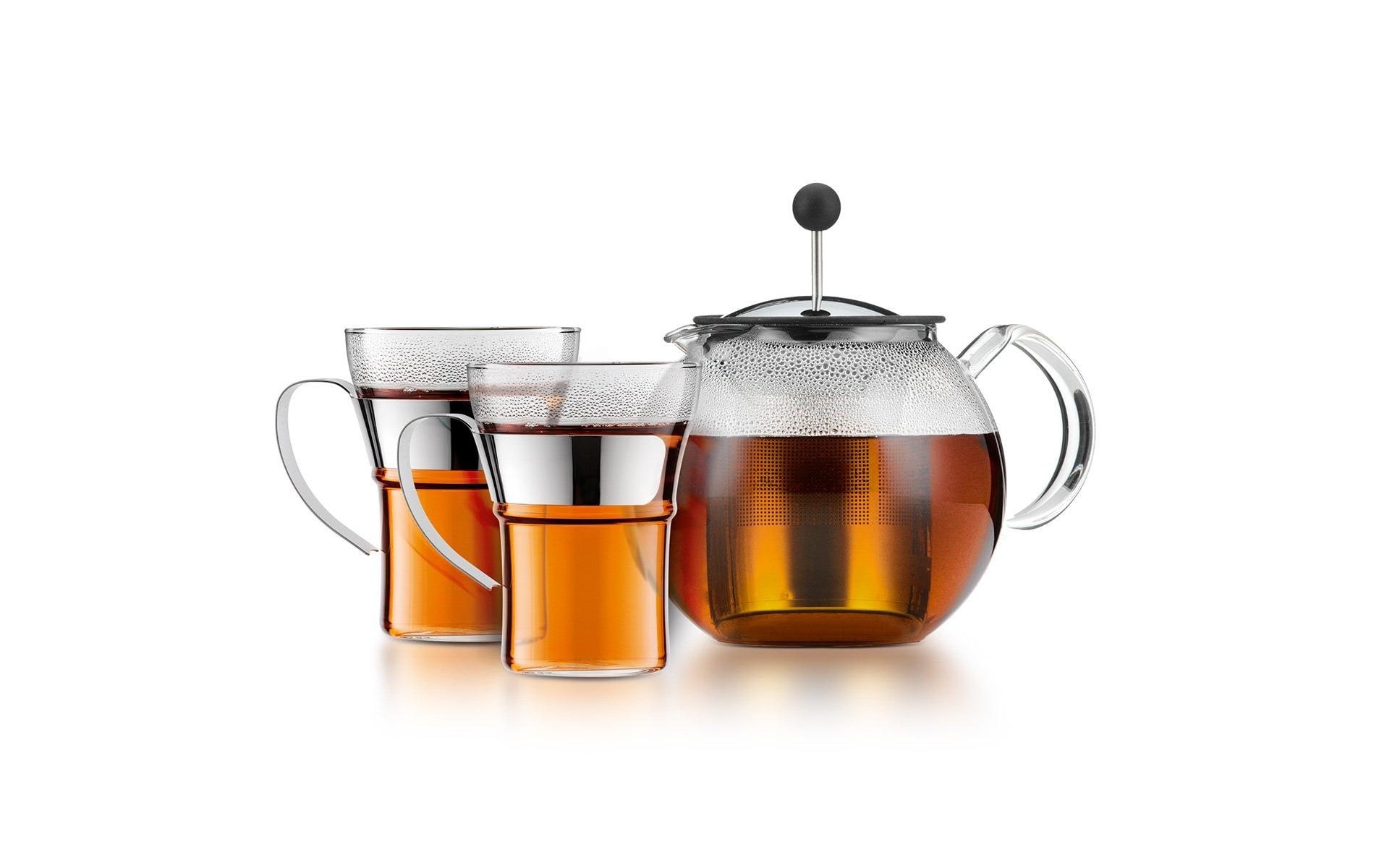 Image of Bodum Teebereiter "Set Assam Verchromt, 1 l/0,35 l"