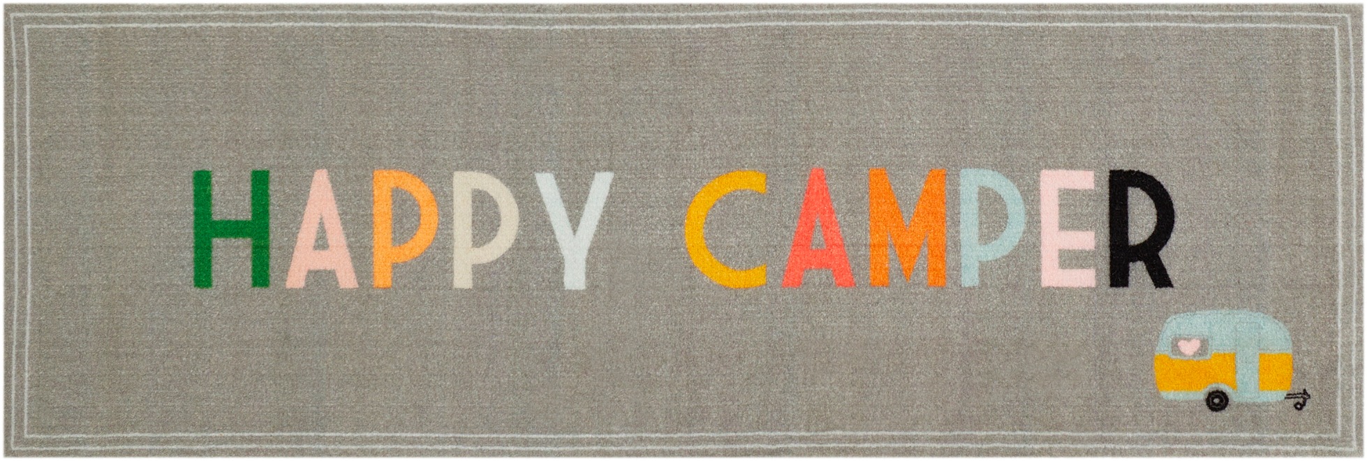 Image of GOODproduct Läufer "Camping" rechteckig 8,5 mm Höhe mit Schriftzug, ideal für Camper & Wohnwagen, In- und Outdoor geeignet