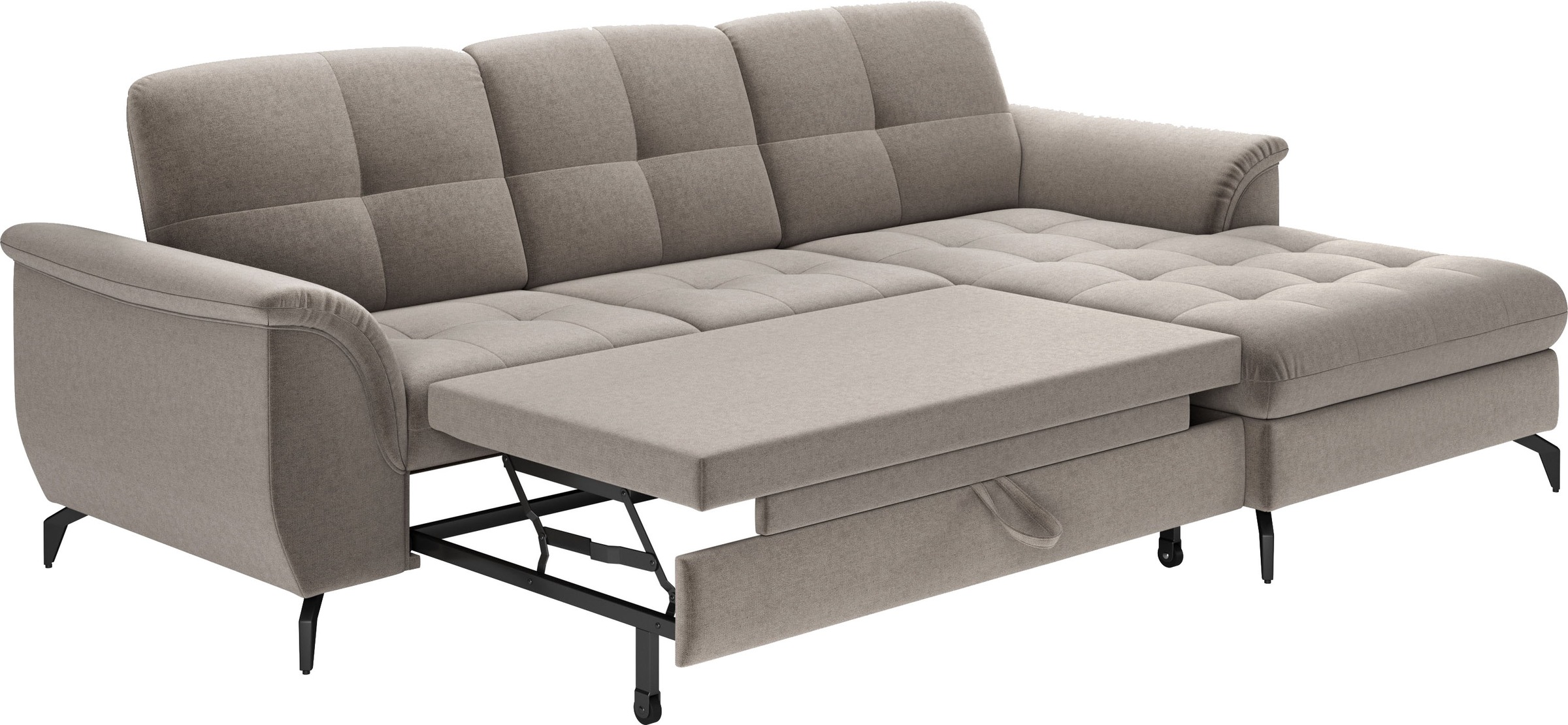 sit&more Ecksofa »Zora L-Form«, wahlweise mit Bettfunktion und Bettkasten