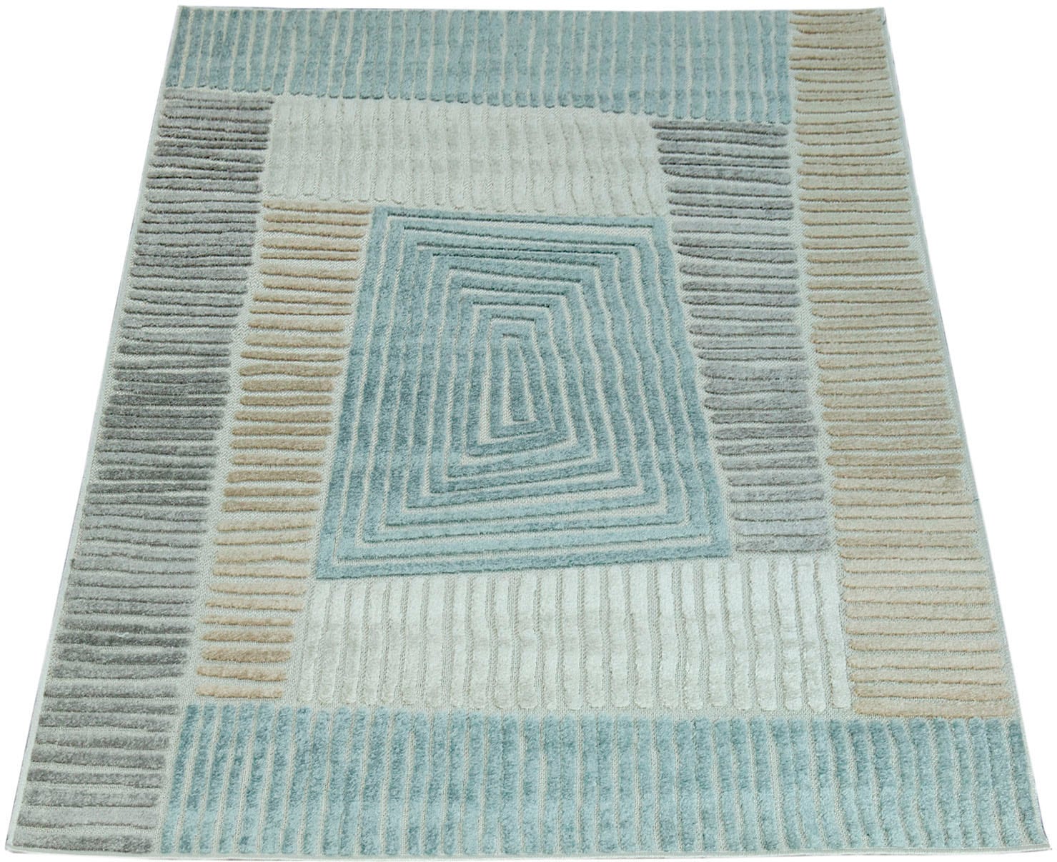 Image of Paco Home Teppich "Stilo 850" rechteckig 12 mm Höhe In- und Outdoor geeignet, Wohnzimmer