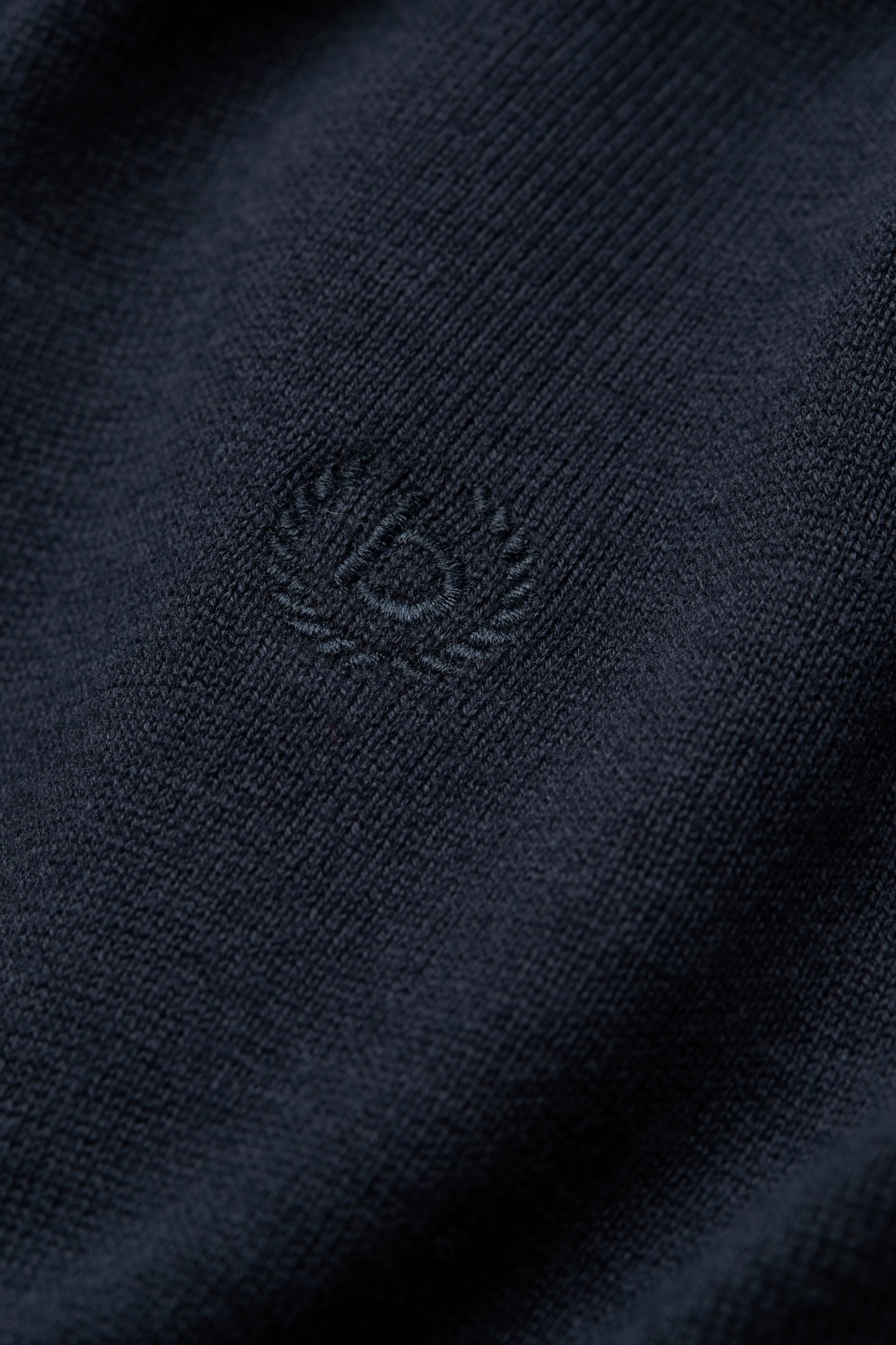 bugatti Pull à col rond »Basic Essential« aus reiner Baumwolle