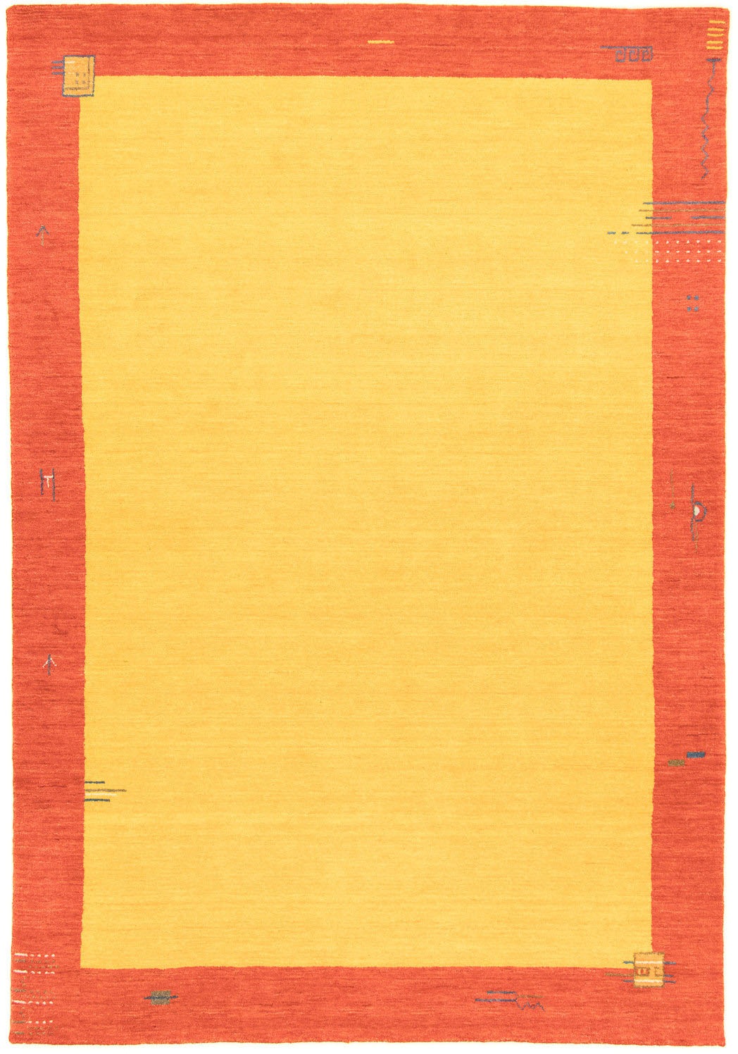 Image of morgenland Wollteppich »GABBEH BAROSSA«, rechteckig, 18 mm Höhe, reine Schurwolle Bordüre, Wohnzimmer bei Ackermann Versand Schweiz