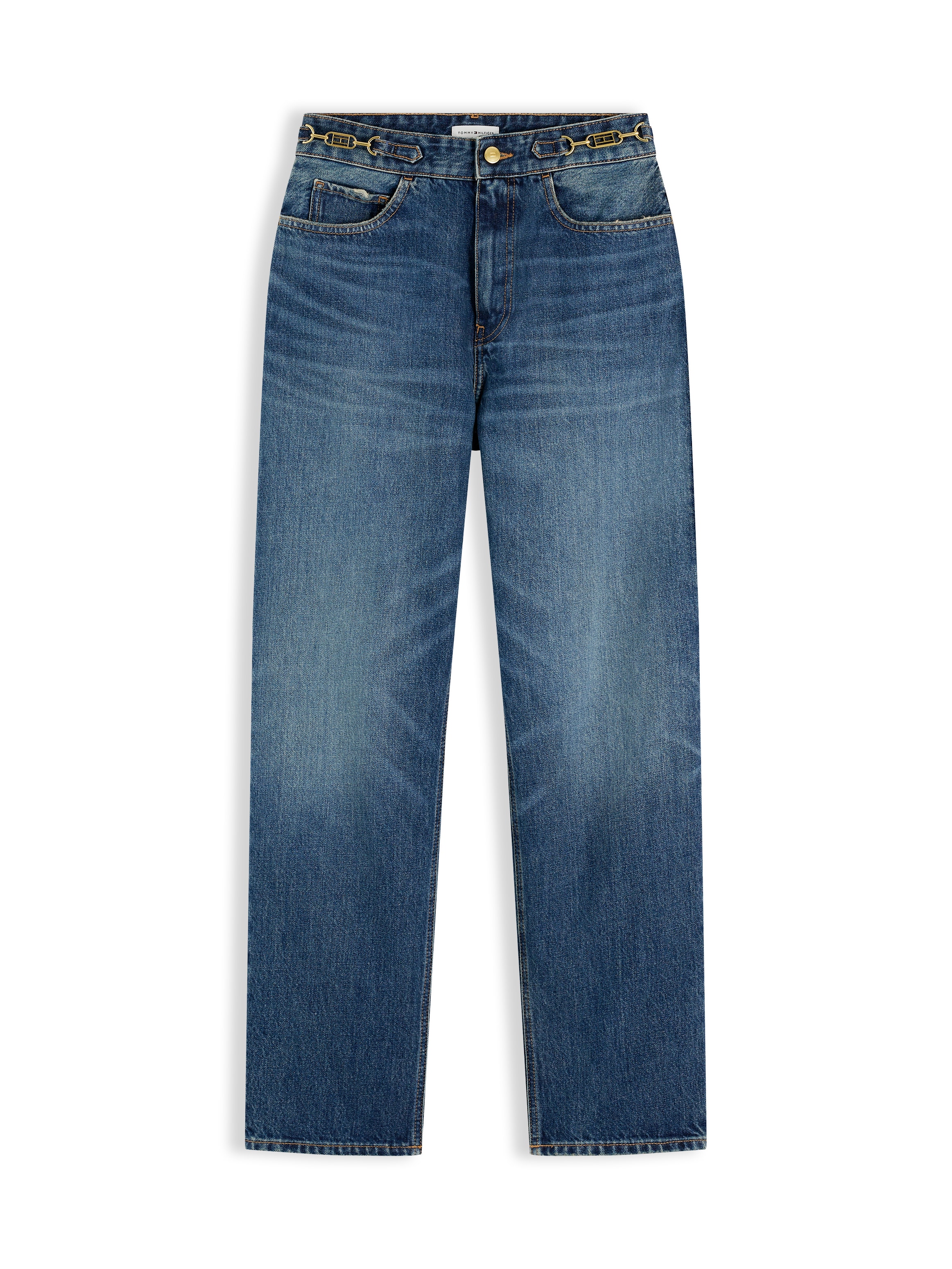 Tommy Hilfiger Jeans taille haute »TAPERED CAM HW ANKLE« Baumwolle, knöchellang, high waist