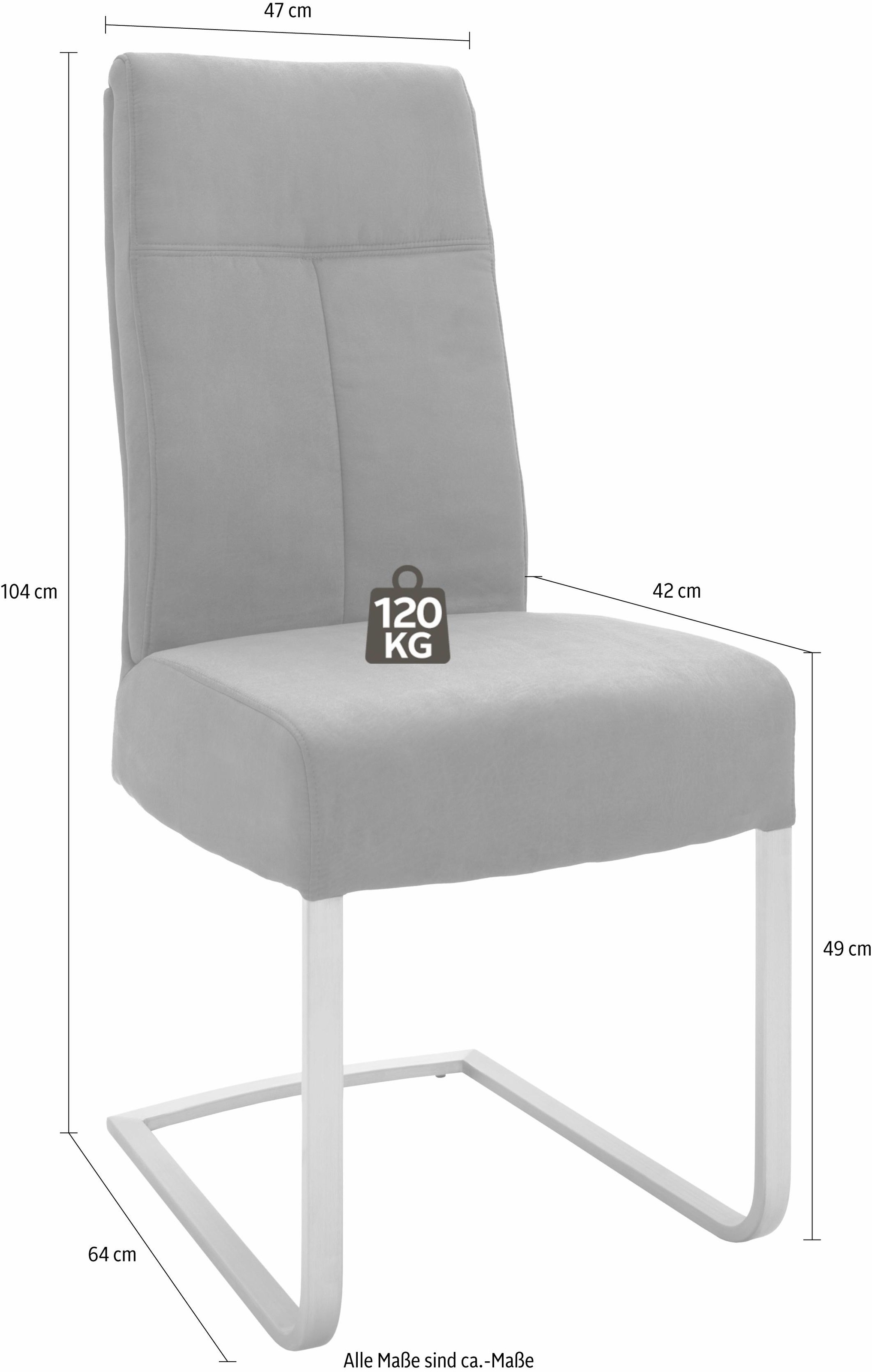MCA furniture Freischwinger »Talena«, (Set), 2 St., Stuhl belastbar bis 120 Kg
