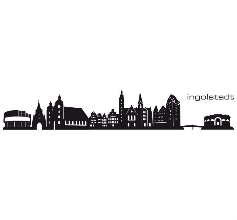 Image of Wall-Art Wandtattoo »XXL Stadt Skyline IngolBayern 120cm«, (1 St.) bei Ackermann Versand Schweiz