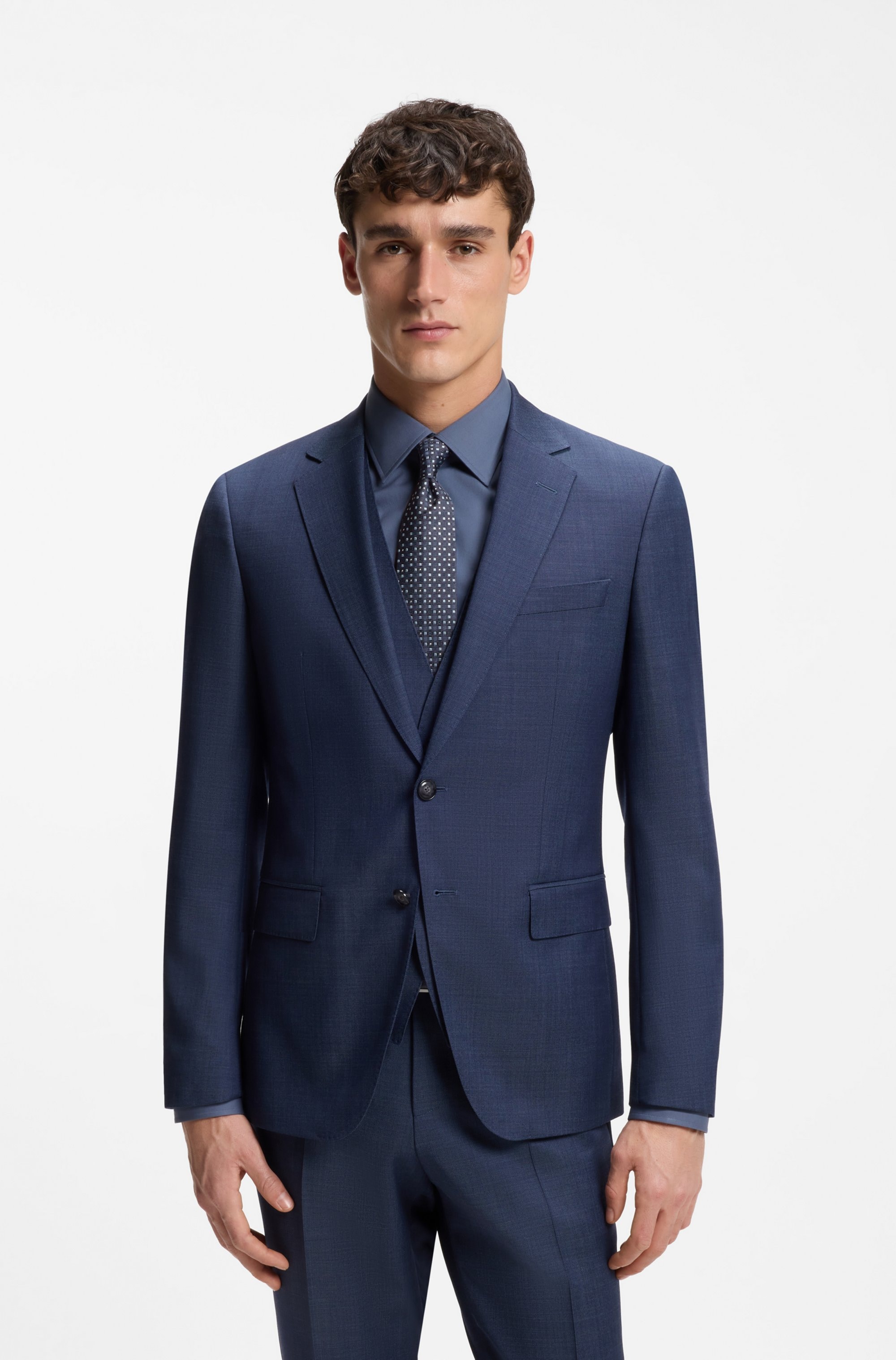 BOSS Cravate »H-Tie 7,5 cm« mit Jacquard-Struktur