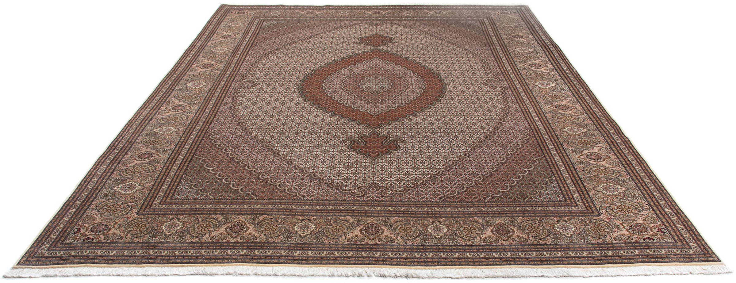 Image of morgenland Orientteppich »Perser - Täbriz - Royal - 334 x 255 cm - mehrfarbig«, rechteckig, 7 mm Höhe, Wohnzimmer, Handgeknüpft, Einzelstück mit Zertifikat bei Ackermann Versand Schweiz