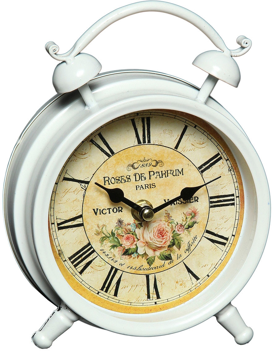 Image of Ambiente Haus Tischuhr "Tischuhr aus Metall - Rosen 16cm"