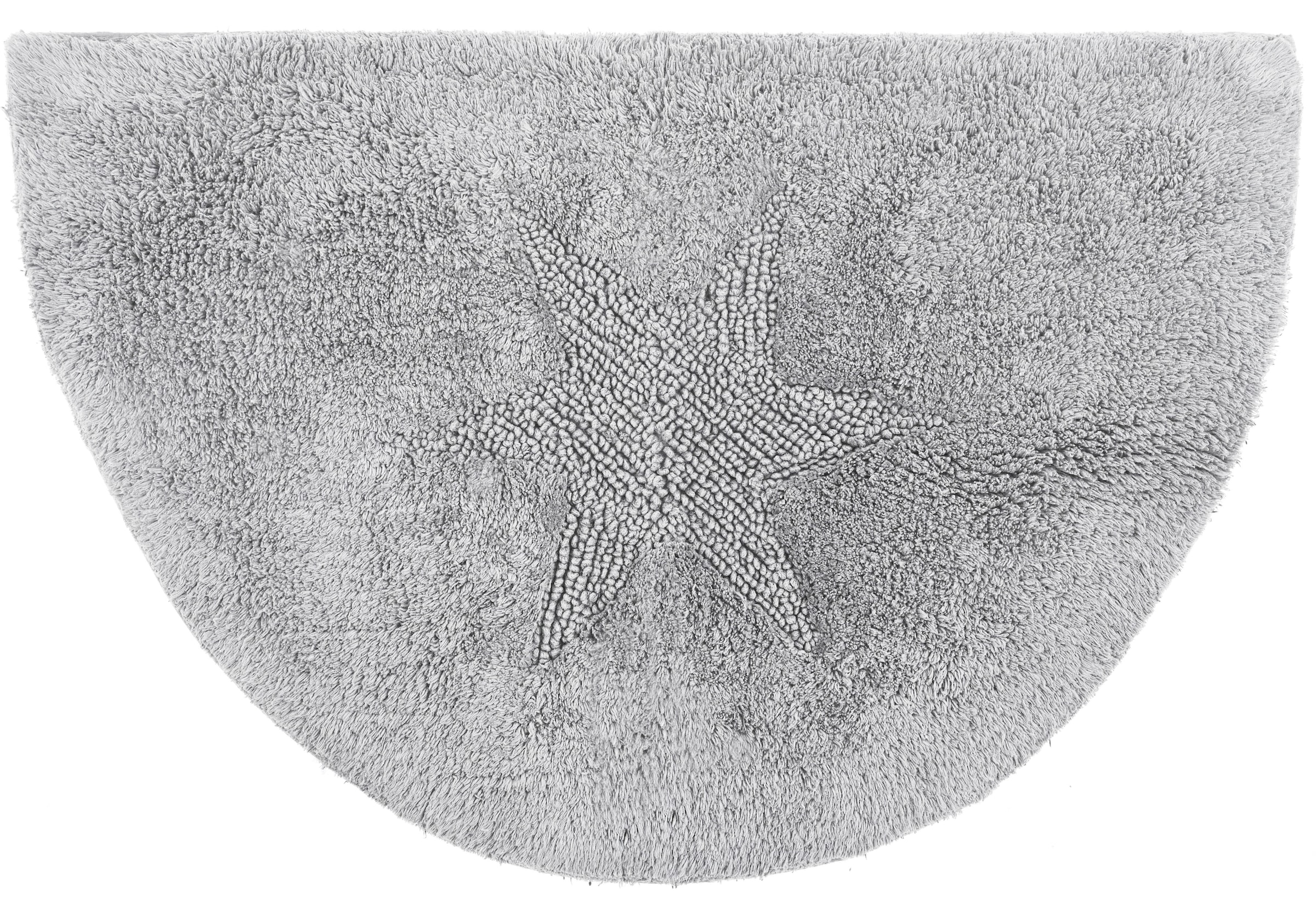 andas Badematte »Marie« Höhe 13 mm rutschhemmend beschichtet fussbodenheizungsgeeignet | strapazierfähig Badteppich, Stern Motiv, Hoch-Tief-Struktur, auch als Set