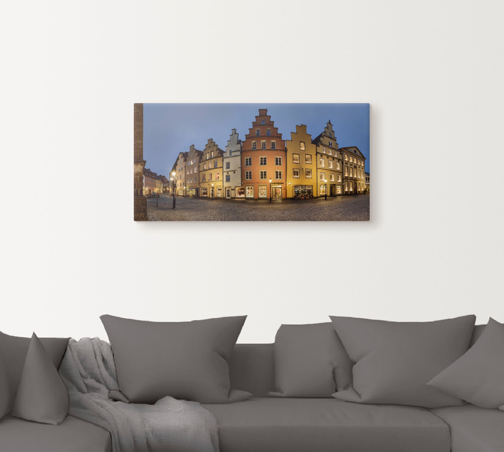 Artland Leinwandbild »Altstadt Osnabrück« Deutschland 1 Stk. tlg. auf Holzrahmen gespannt