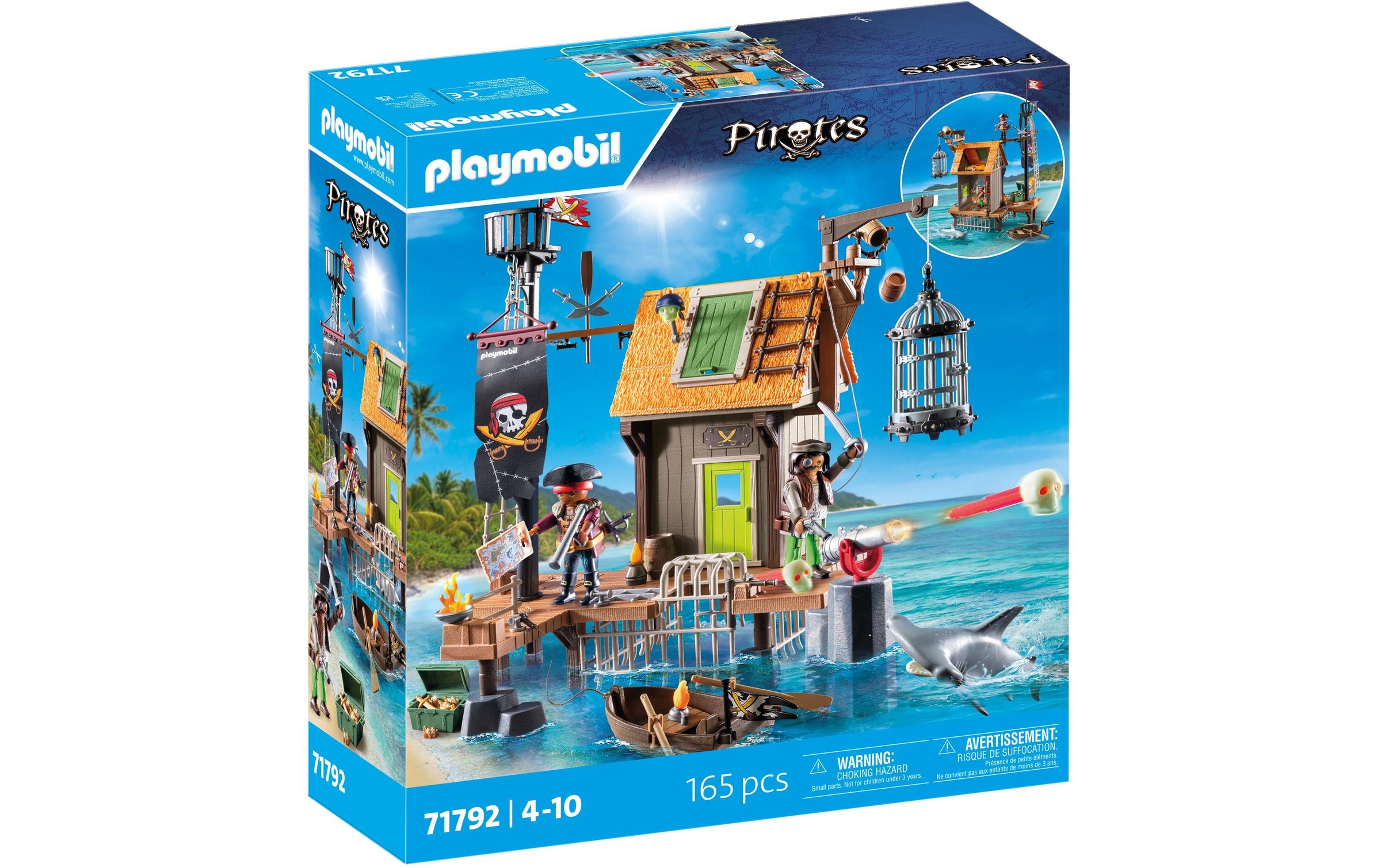 Image of Playmobil Spielbausteine "Piratenhafen mit Seeräuber-Gefängnis 71792"