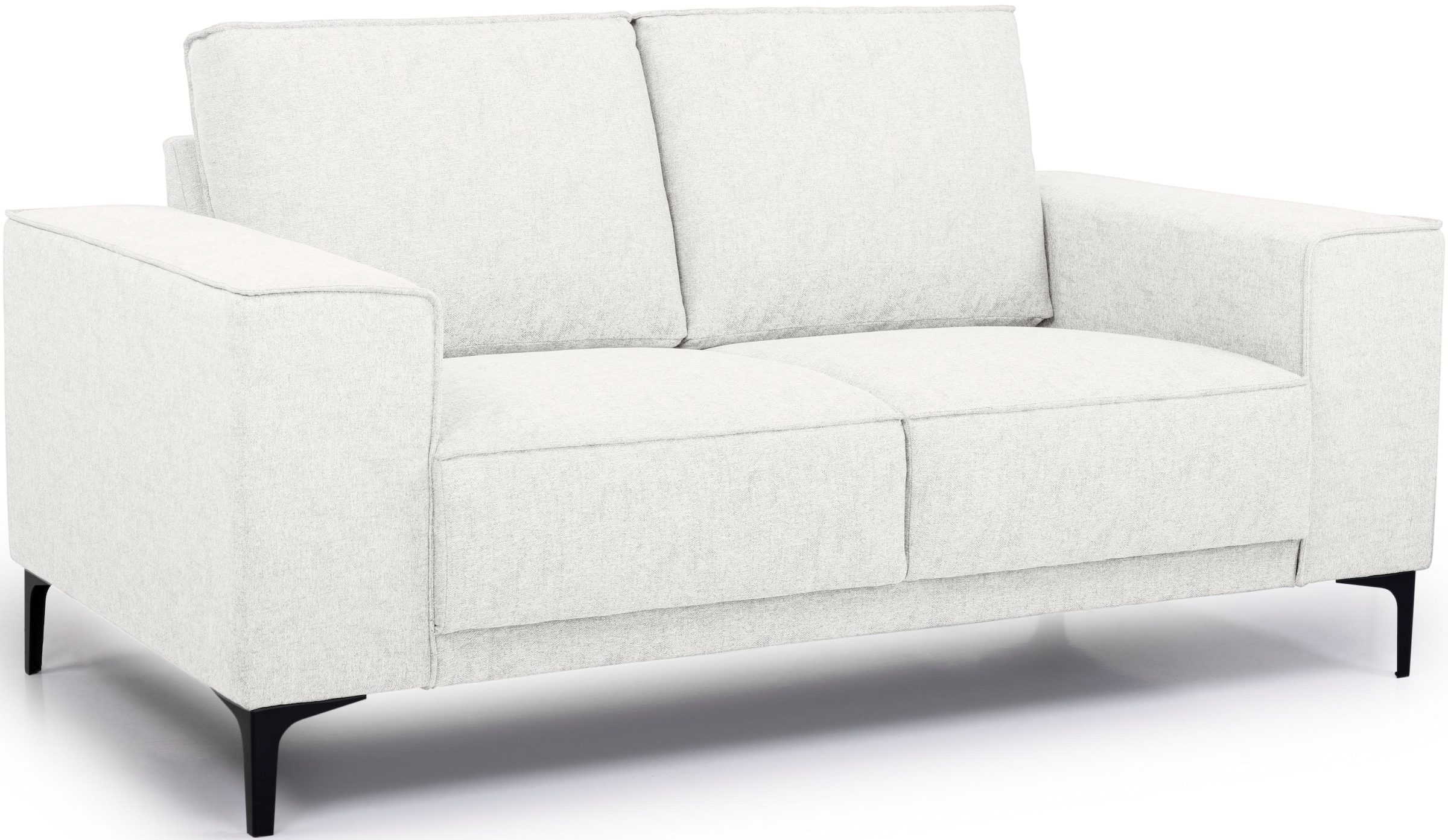GOODproduct 2-places »Kompaktsofa Oland, Struktur, Flachgewebe, Luxus-Microfaser, Boucle« 164 cm, Wellenunterfederung, Skandi-Design, Metallfüsse