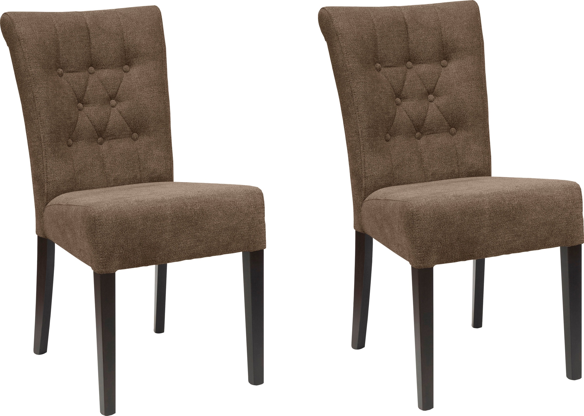 Home affaire Esszimmerstuhl "Queen" (Set) 2 Stk.Polsterstuhl mit Knopfheftung, 2er, 4er oder 6er Set