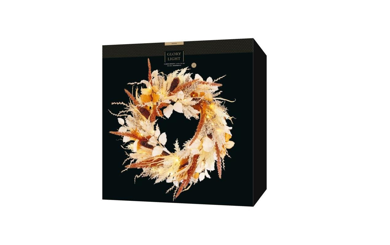 STT Figurine décorative LED »Flower wreath«