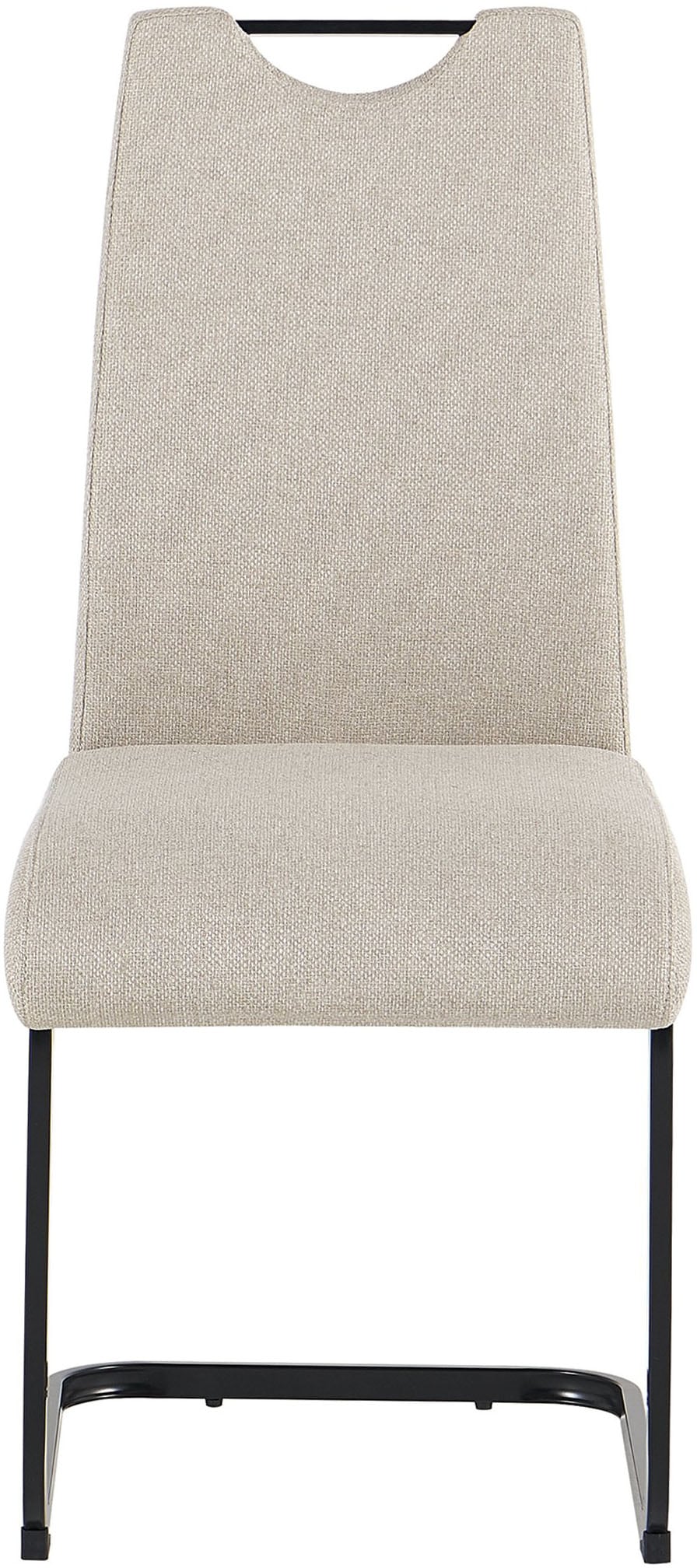 byLIVING Chaise cantilever »CAPRI« (Ensemble) 2 cuisWebstoff, bis 110 kg, Schaumstoff, Schwingstuhlgestell, mit Griff