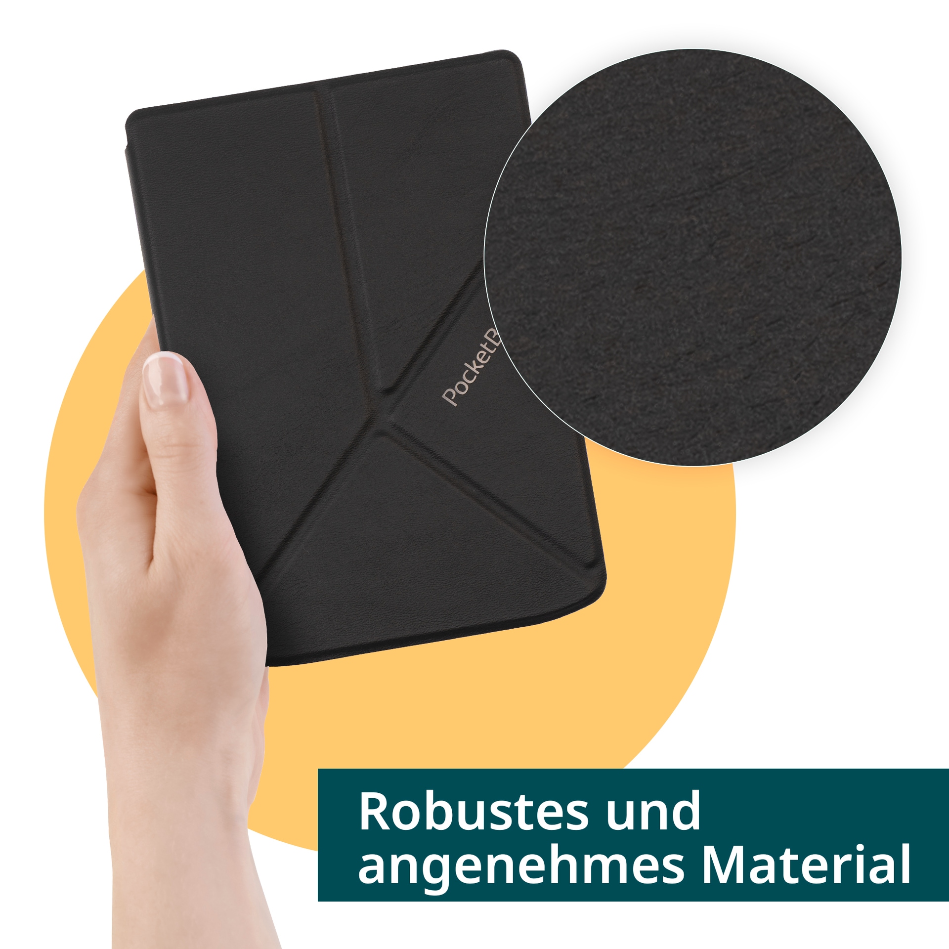 PocketBook E-Reader-Hülle »Origami Shell Cover für PocketBook Verse / Verse Pro«, Backcover, Schutzhülle, E-Book-Hülle, Case, Schutzcase, stossfest
