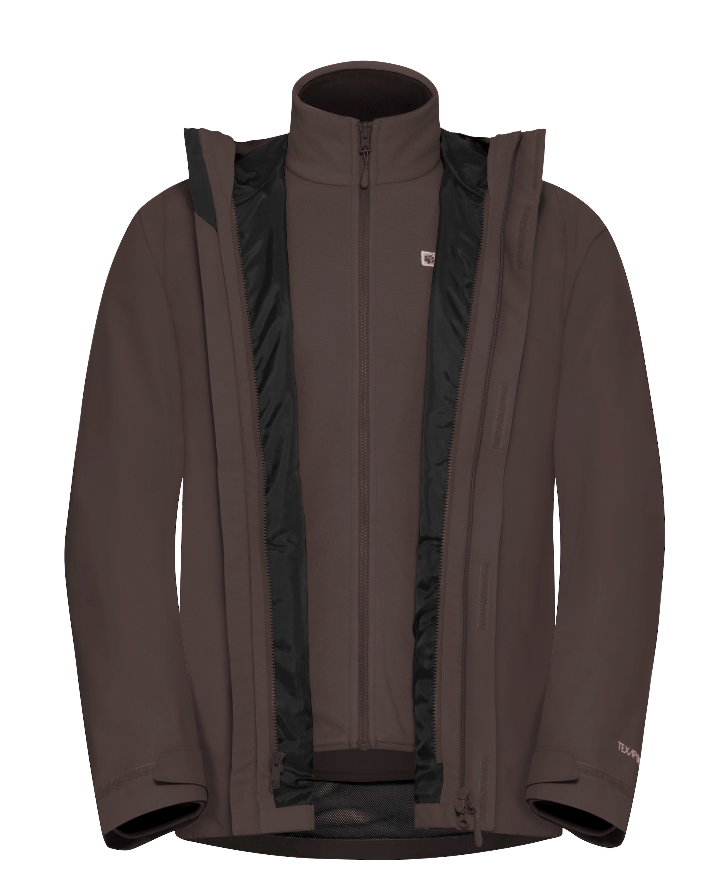 Jack Wolfskin 3-in-1-Funktionsjacke »ALTENBERG 3IN1« mitKapuze 3in1, wasserabweisend, Übergangsjacke