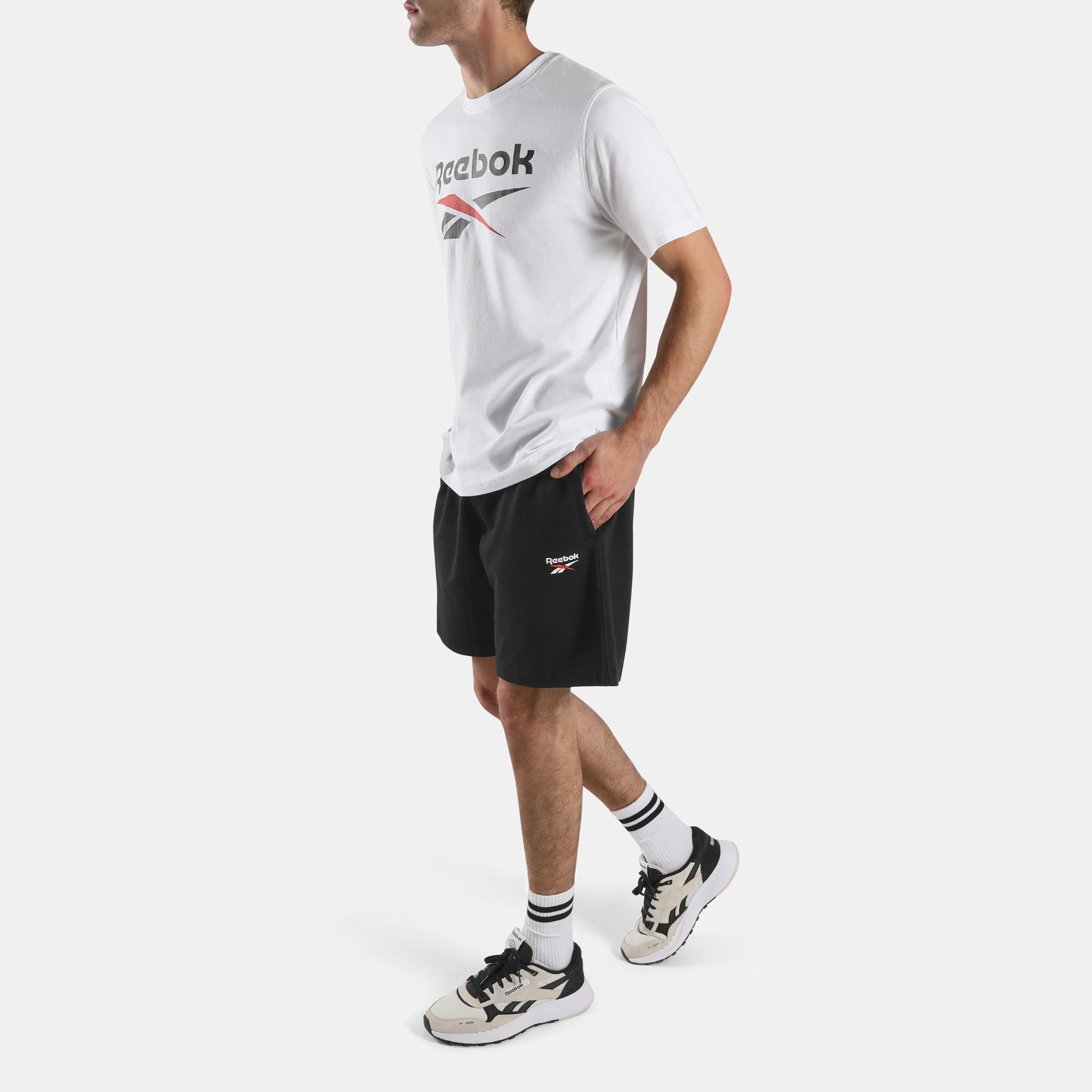Reebok Sweatshorts »ID SMALL LOGO SHORTS«  shorts sweat pour mode été et printemps, tailles S à XXL