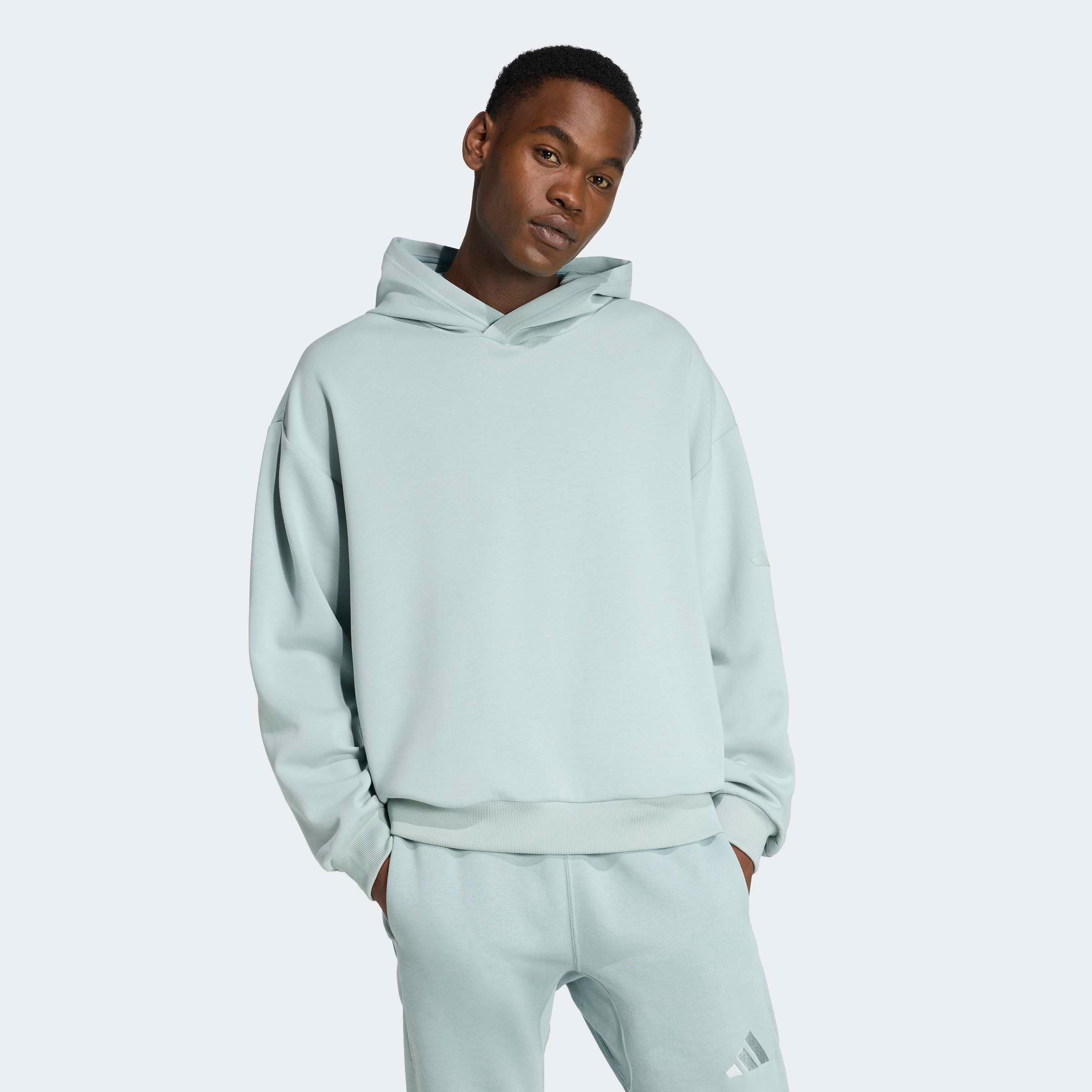 Image of adidas Sportswear Kapuzensweatjacke "SOFT LUX HOODIE" mit Kapuze, für Sportmode und Freizeit, mit 3-Streifen-Logo-Print