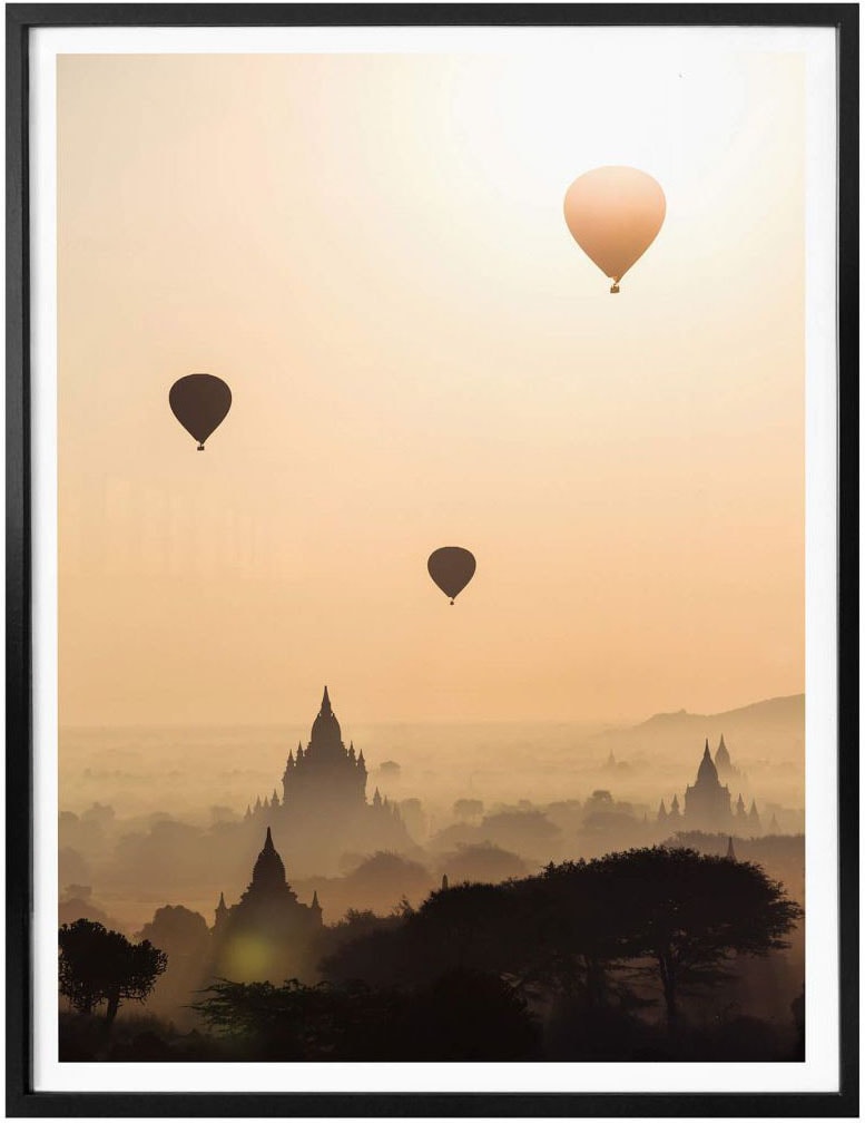 Bagan«, Wall-Art Poster kaufen Landschaften, (1 Bild, Wandbild, über jetzt Wandposter Poster, St.), »Morgen