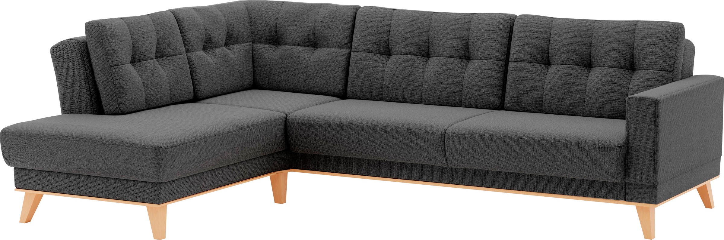 sit&more Ecksofa »Lavida L-Form«, wahlweise mit Kippfunktion und Bettkasten