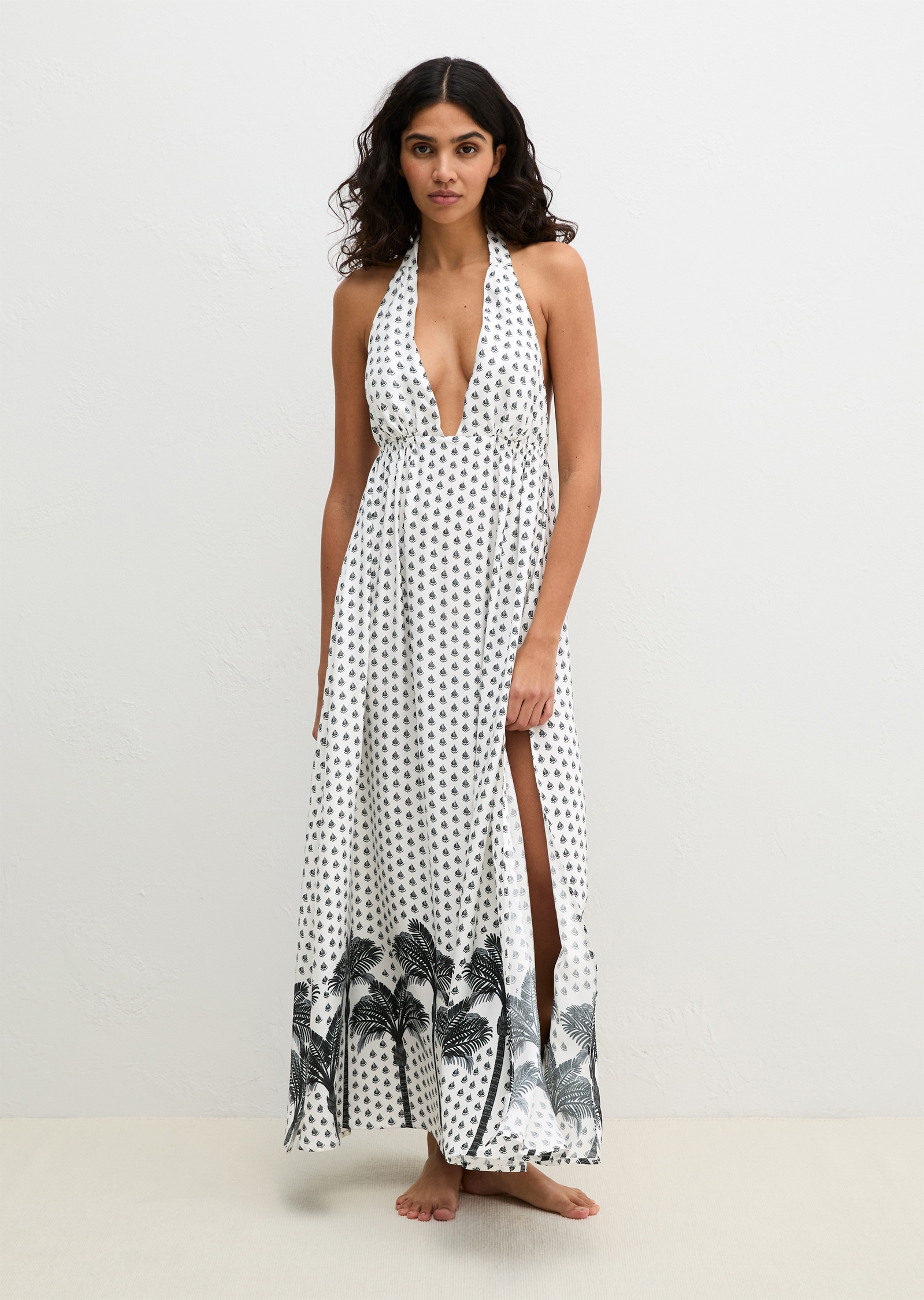 Image of Marc OPolo Neckholderkleid mit Allover-Print