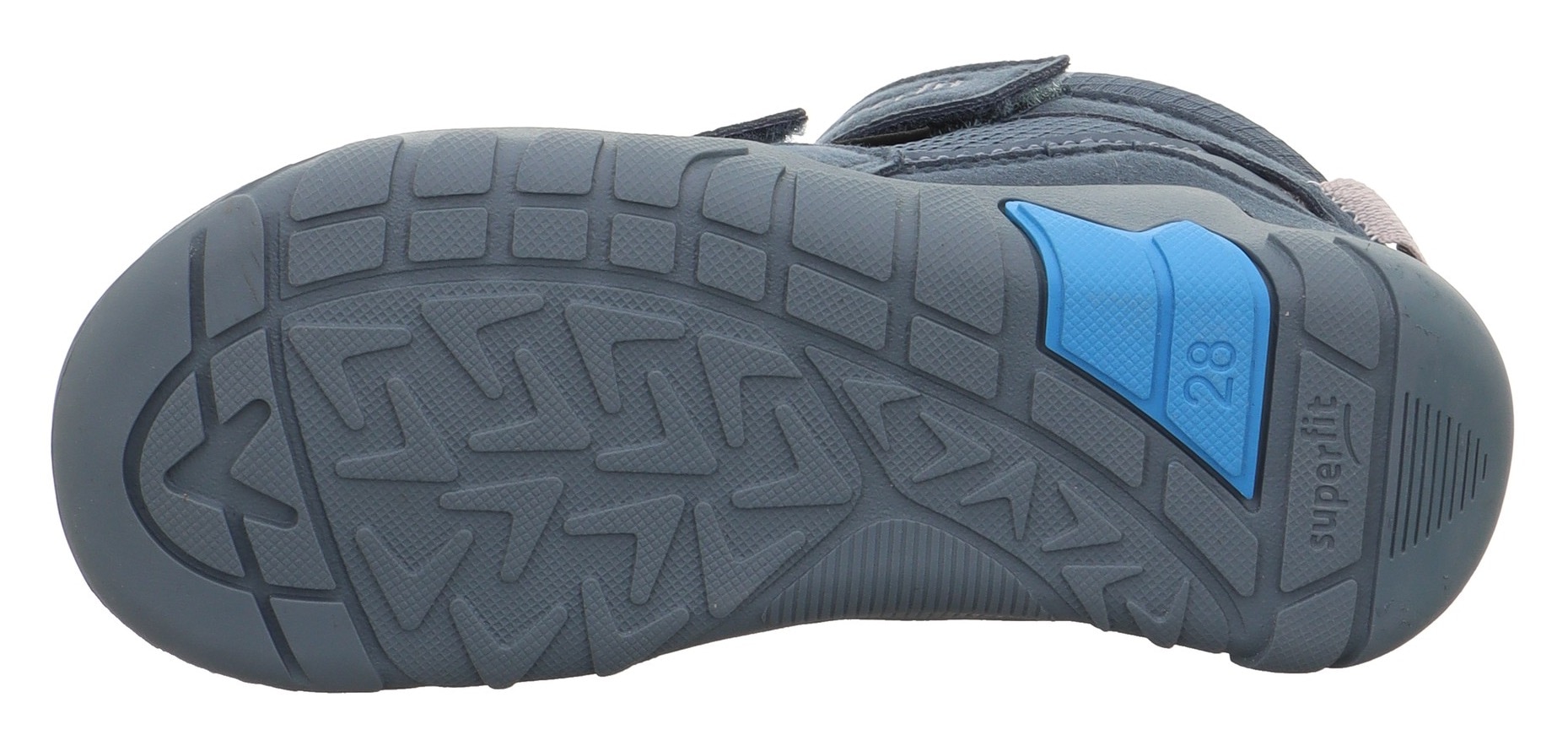 Superfit Klettboot »TRACE WMS: Mittel«  Barfussschuh mit Wechselfussbett, Grössenschablone zum Download