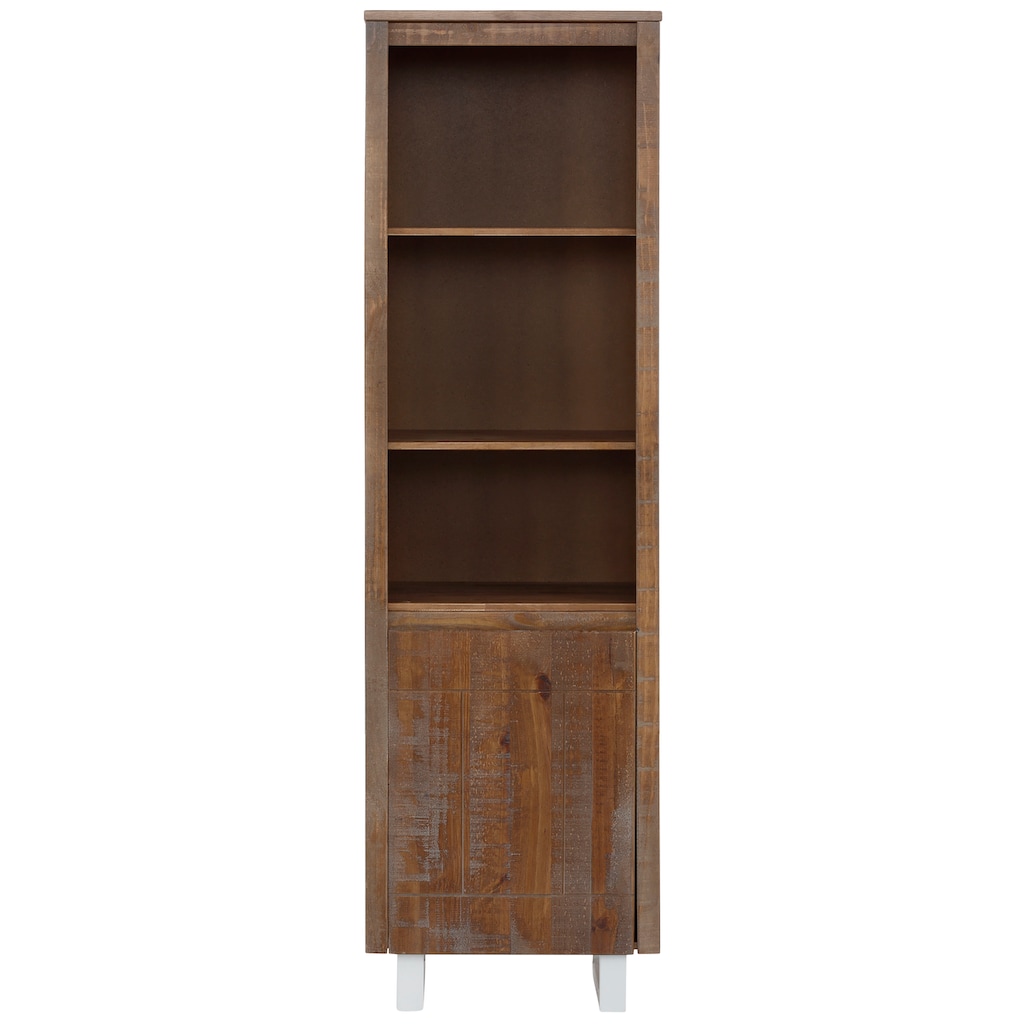 Home affaire Bücherregal »Lagos«, aus schönem massivem Kiefernholz, grifflos, Breite 55 cm