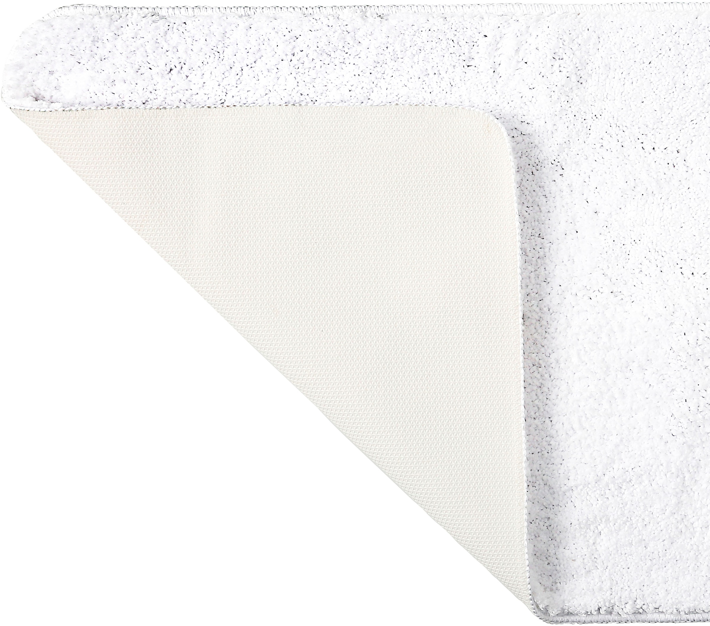 my home Tapis de bain »Inga, Badezimmer Teppich, Badvorleger« Höhe 20 mm Badteppich, unifarben, weich, als halbrund und rechteckig erhältlich