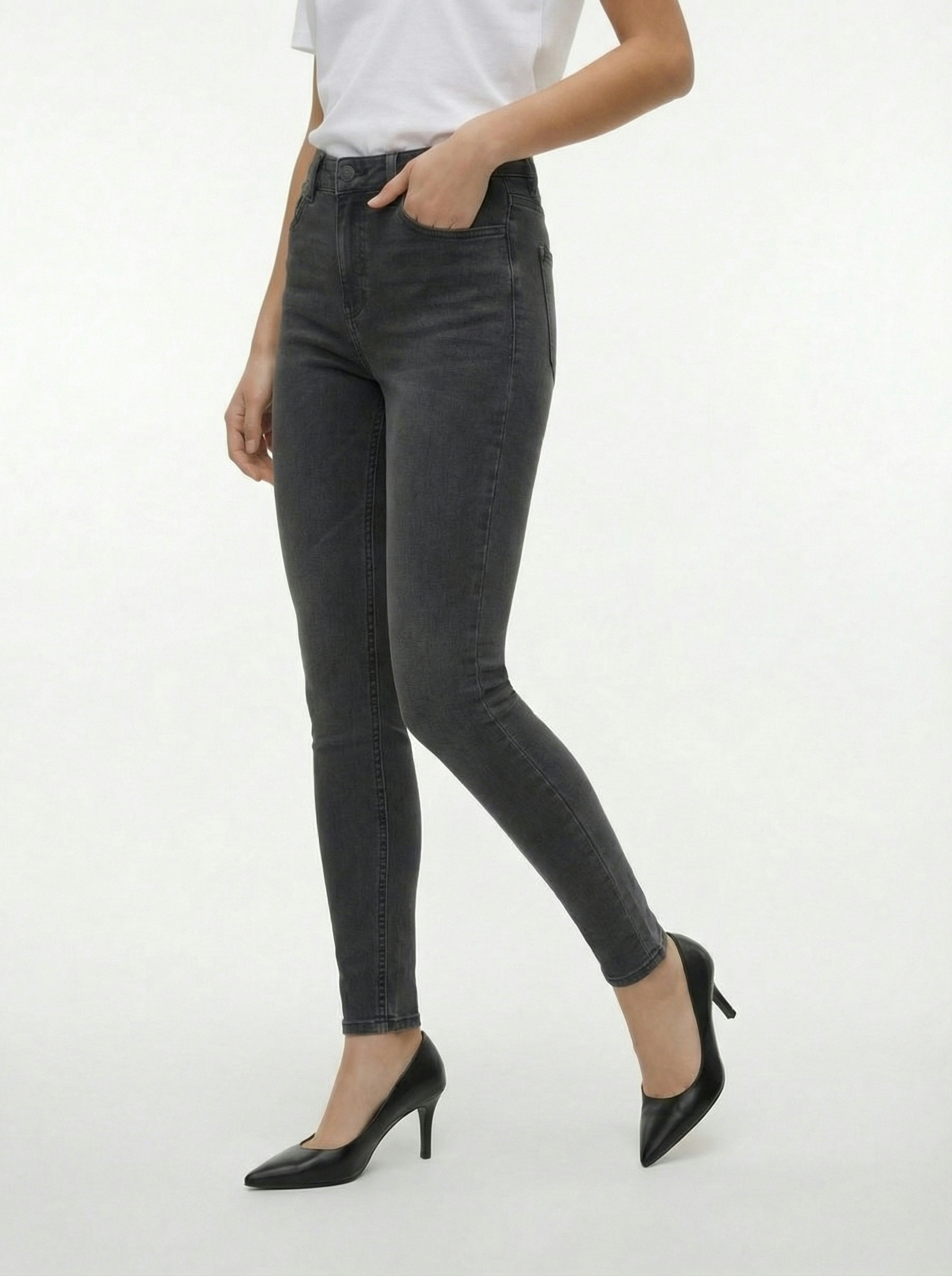 Image of TOPSHOP Skinny-fit-Jeans "TSJONI HR SKINNY DNM JEANS BLW NOOS" Baumwollmischung, skinny fit, high waist