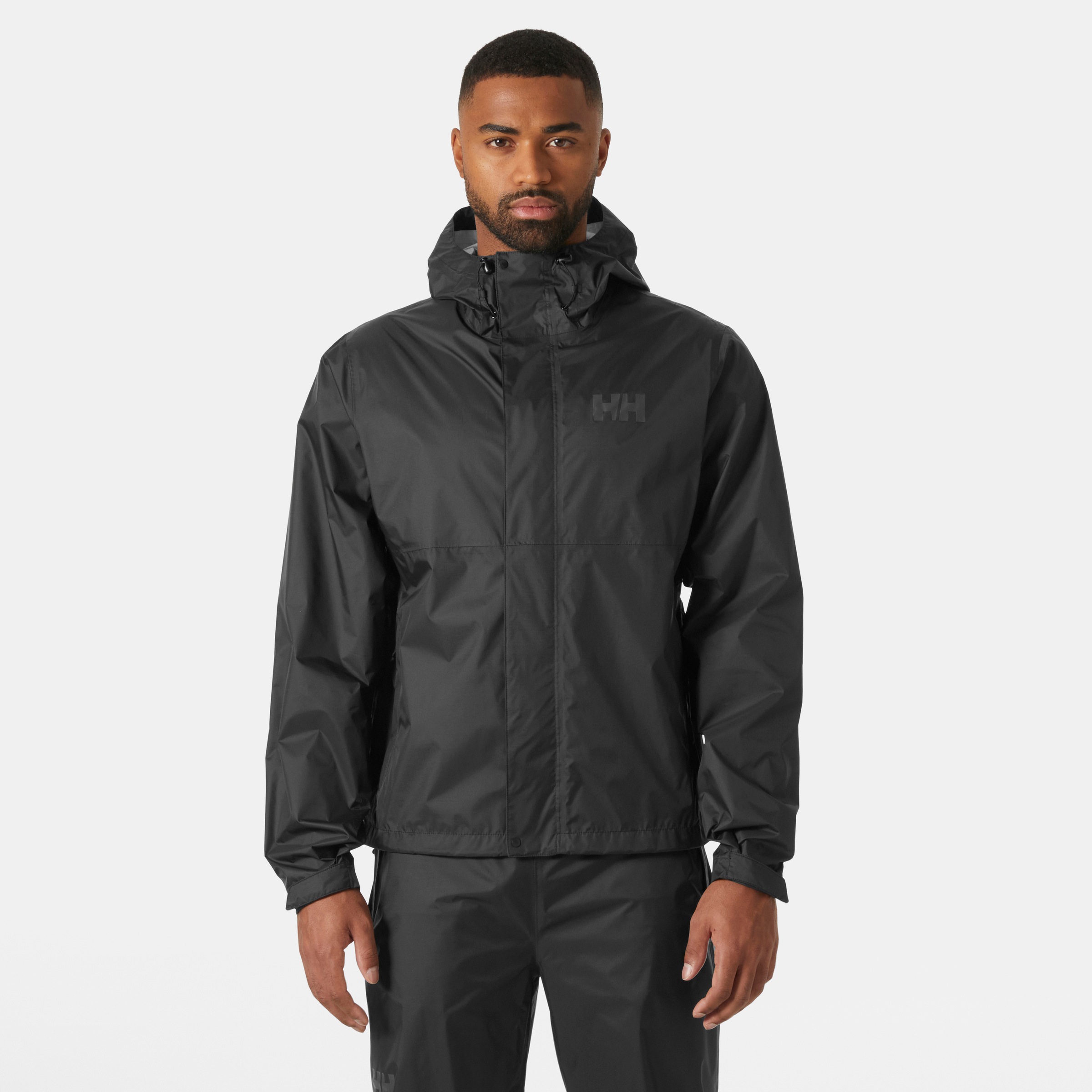 Image of Helly Hansen Regenjacke "LOKE JACKET" mit Kapuze Kapuze mit hohem Kragen, elastischer Kordelzug an Kapuze und Saum