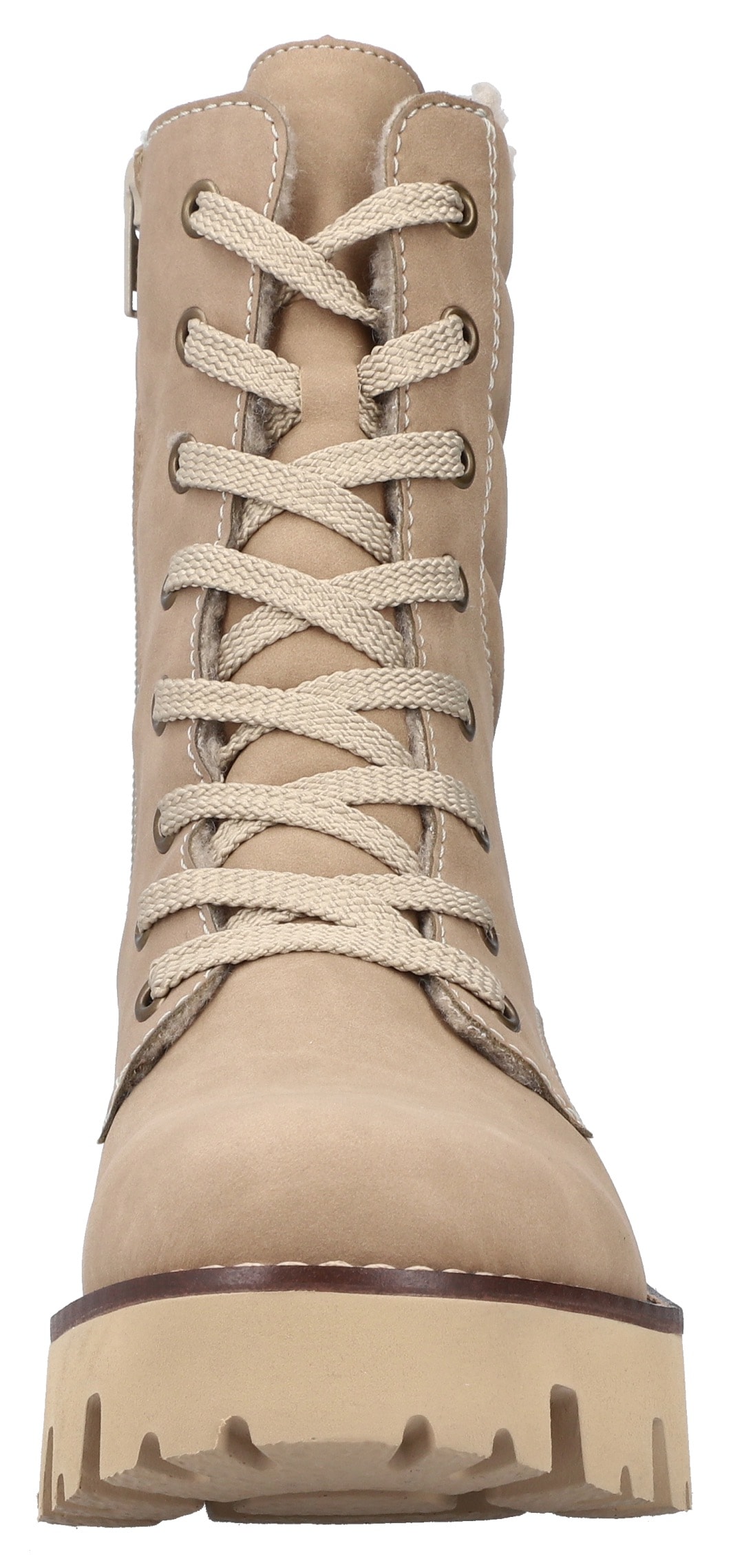 Rieker Winterstiefelette, Winterboots, Schnürboots, Profilsohle, mit Innenreissverschluss