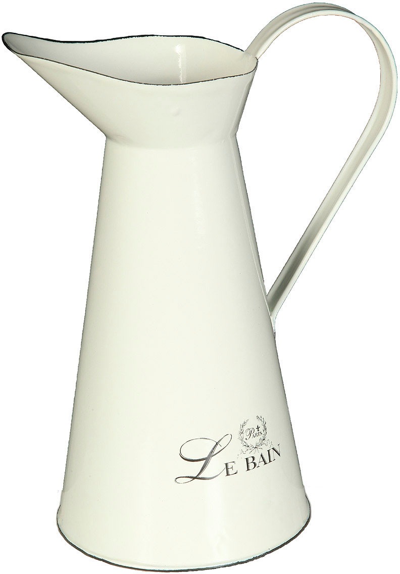 Image of Ambiente Haus Kanne "Krug aus Emaille in Antikcreme (H) 26 cm" 1 Stk. tlg.