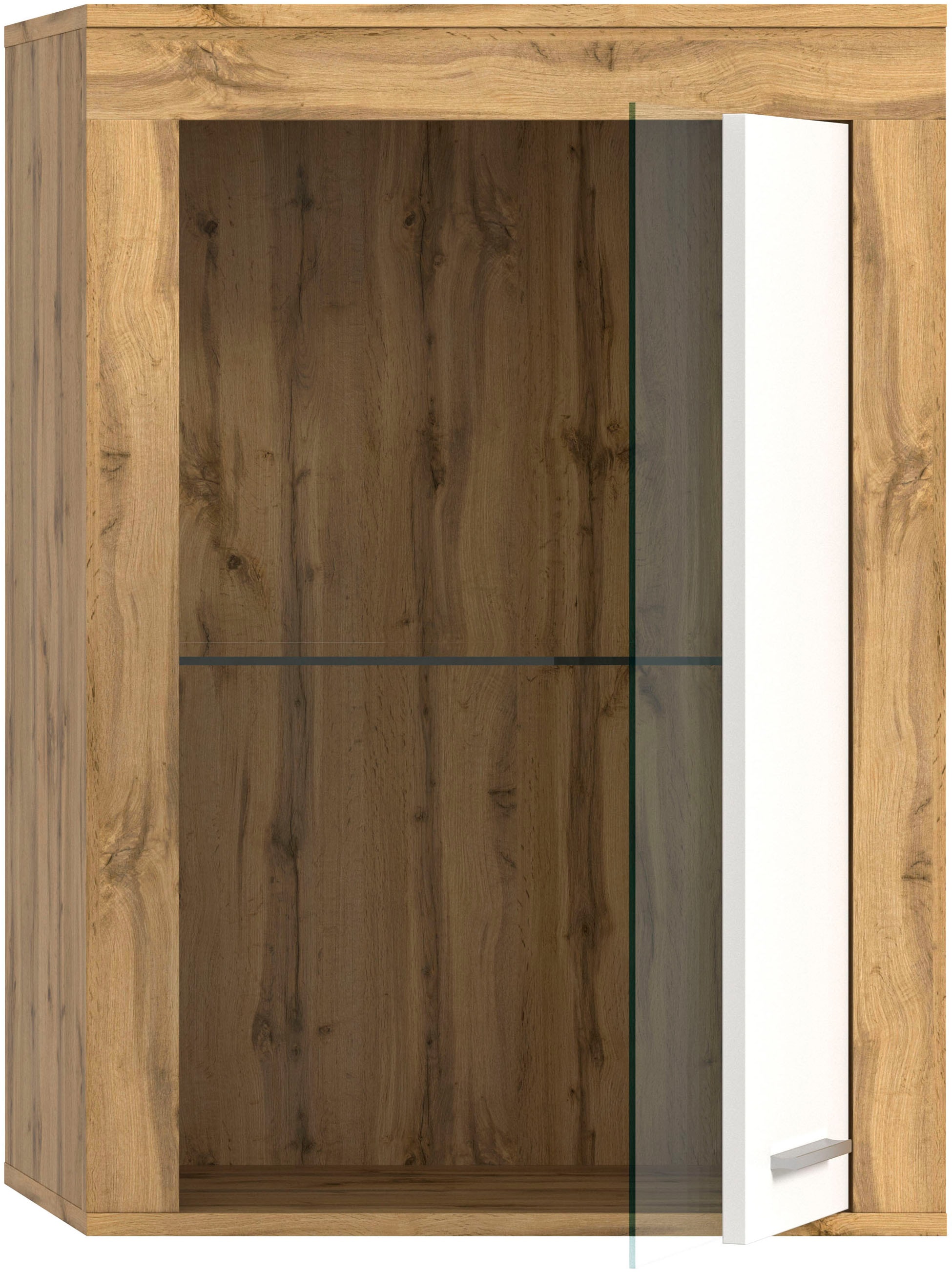 INOSIGN Vitrine »Aosta, Breite 60 cm, stehend oder hängend, in verschiedenen Farben«, Türanschlag wechselbar, 1 Glaseinlegeboden, Hängeeitrine, Standvitrine