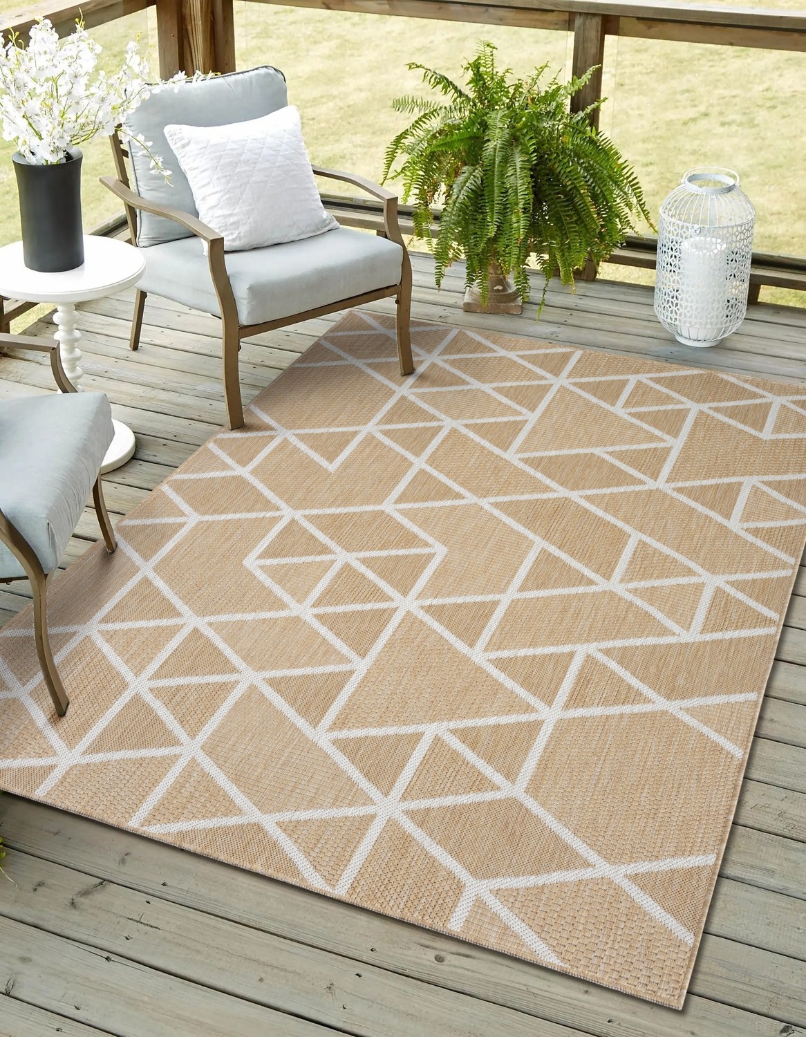 Image of Myflair Möbel & Accessoires Teppich "Miller, LAGERRÄUMUNG" rechteckig 8 mm Höhe Wendeteppich, modernes Design, Outdoor geeignet, Balkon, Terrasse